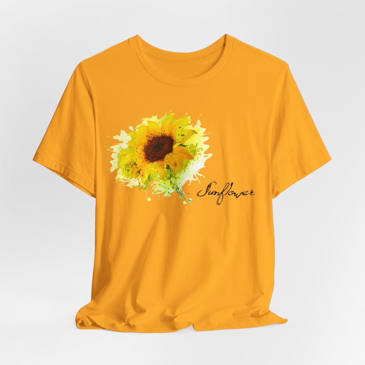 Sunflower Women's Crew Neckline Short Sleeve Tee, Summer Clothes Women, Women's Clothing, Women's Top for casual wear, Unisex, Men and Women Jersey Short Sleeve Tee.