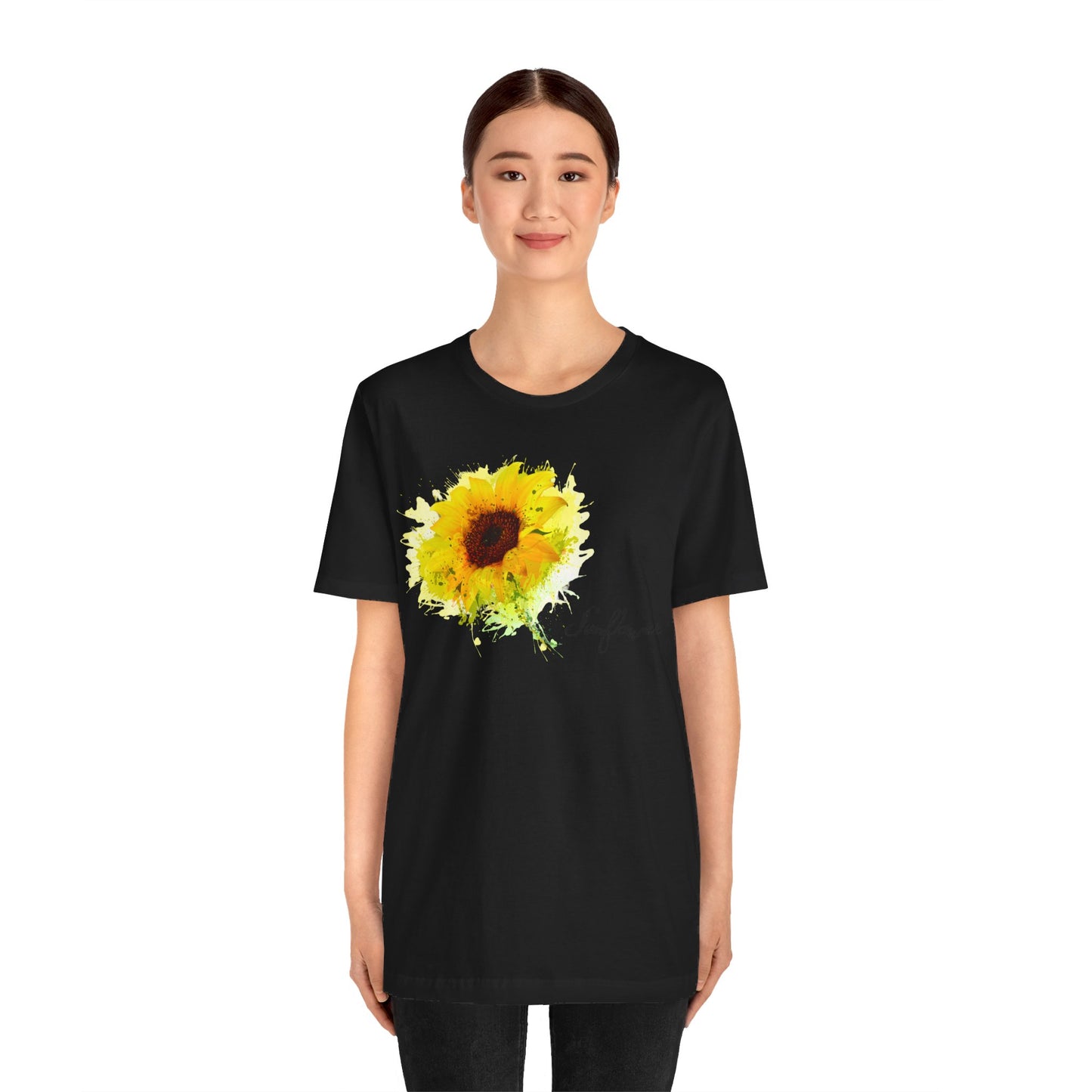 Sunflower Women's Crew Neckline Short Sleeve Tee, Summer Clothes Women, Women's Clothing, Women's Top for casual wear, Unisex, Men and Women Jersey Short Sleeve Tee.