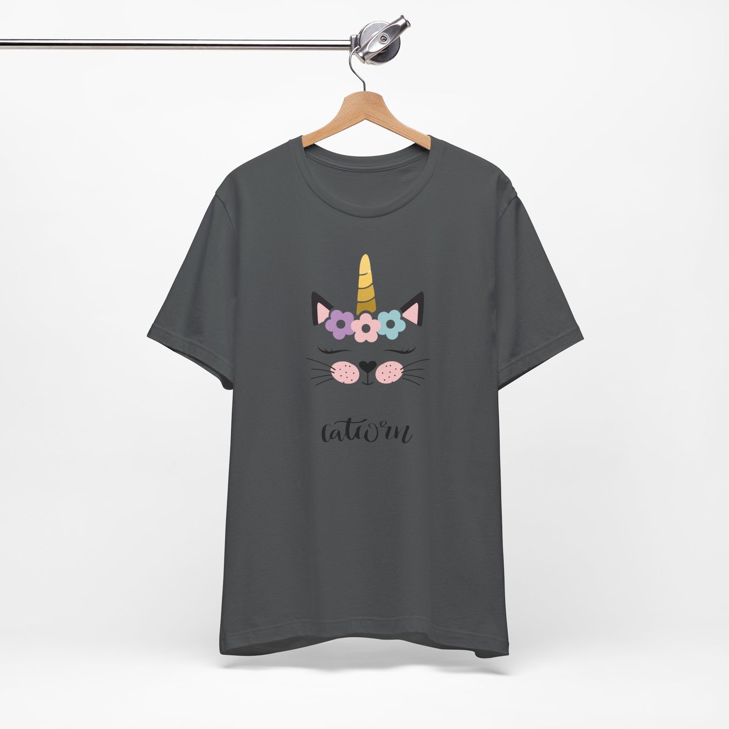 Cat and unicorn t -shirt, cat and unicorn combination, unisex Jersey Short Sleeve Tee