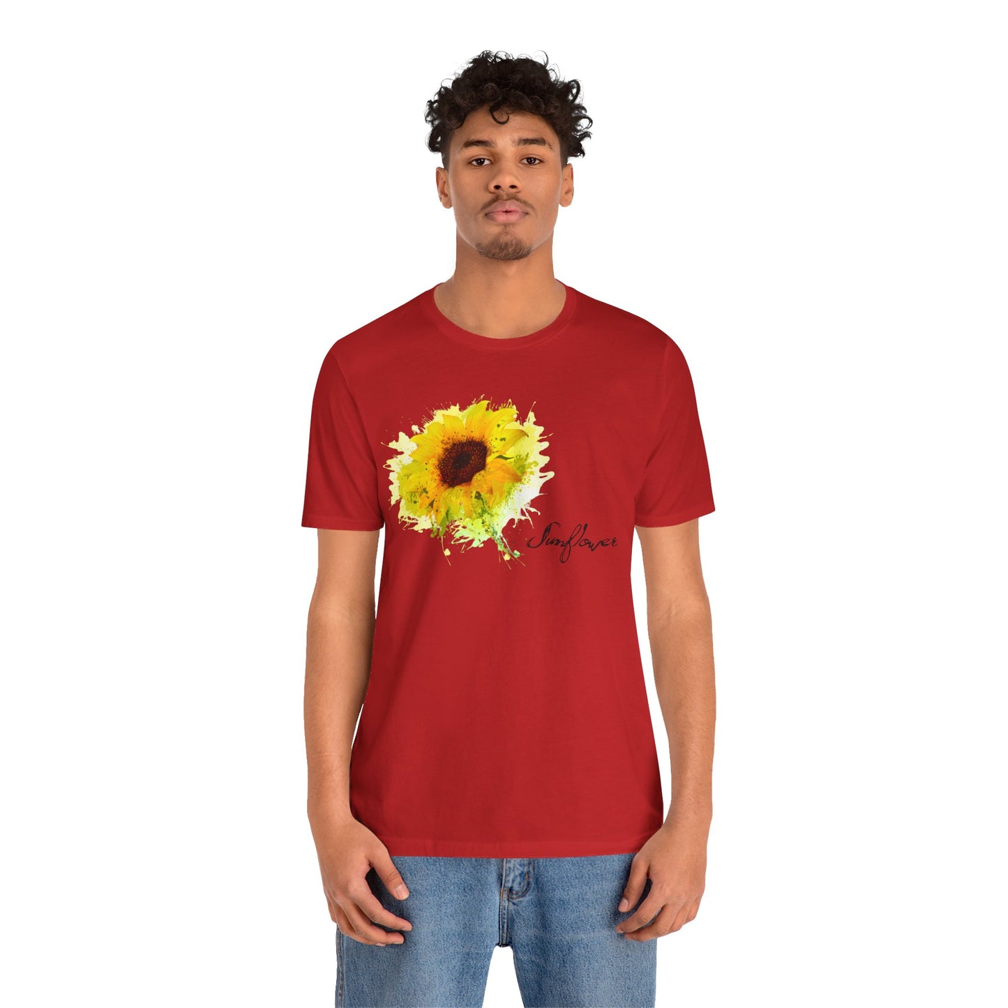 Sunflower Women's Crew Neckline Short Sleeve Tee, Summer Clothes Women, Women's Clothing, Women's Top for casual wear, Unisex, Men and Women Jersey Short Sleeve Tee.