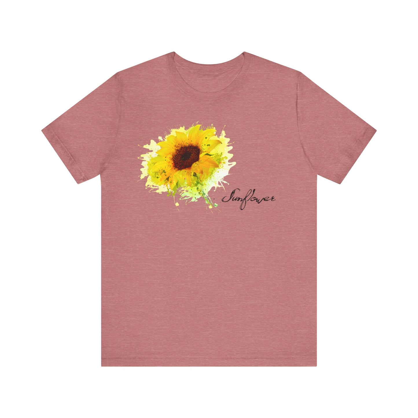 Sunflower Women's Crew Neckline Short Sleeve Tee, Summer Clothes Women, Women's Clothing, Women's Top for casual wear, Unisex, Men and Women Jersey Short Sleeve Tee.