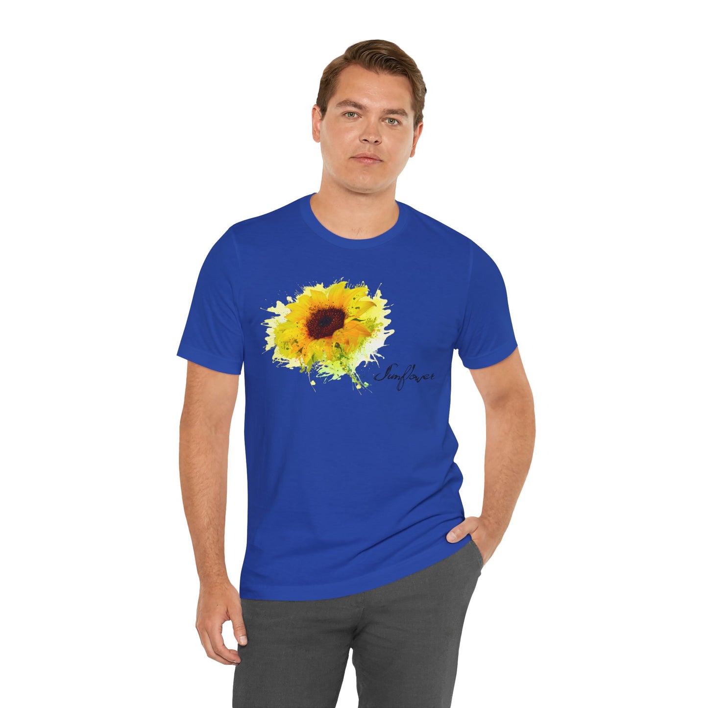 Sunflower Women's Crew Neckline Short Sleeve Tee, Summer Clothes Women, Women's Clothing, Women's Top for casual wear, Unisex, Men and Women Jersey Short Sleeve Tee.