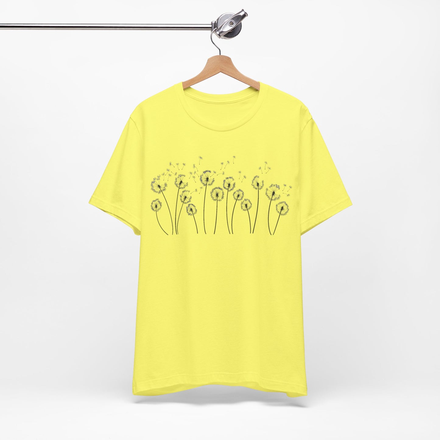 Dandelion Women's Crew Neckline Short Sleeve Tee, Summer Clothes Women, Short Sleeve Crew Neck T-Shirt for Summer, Women's Clothing, Women's Top for casual wear, Unisex, Men and Women Jersey Short Sleeve Tee.