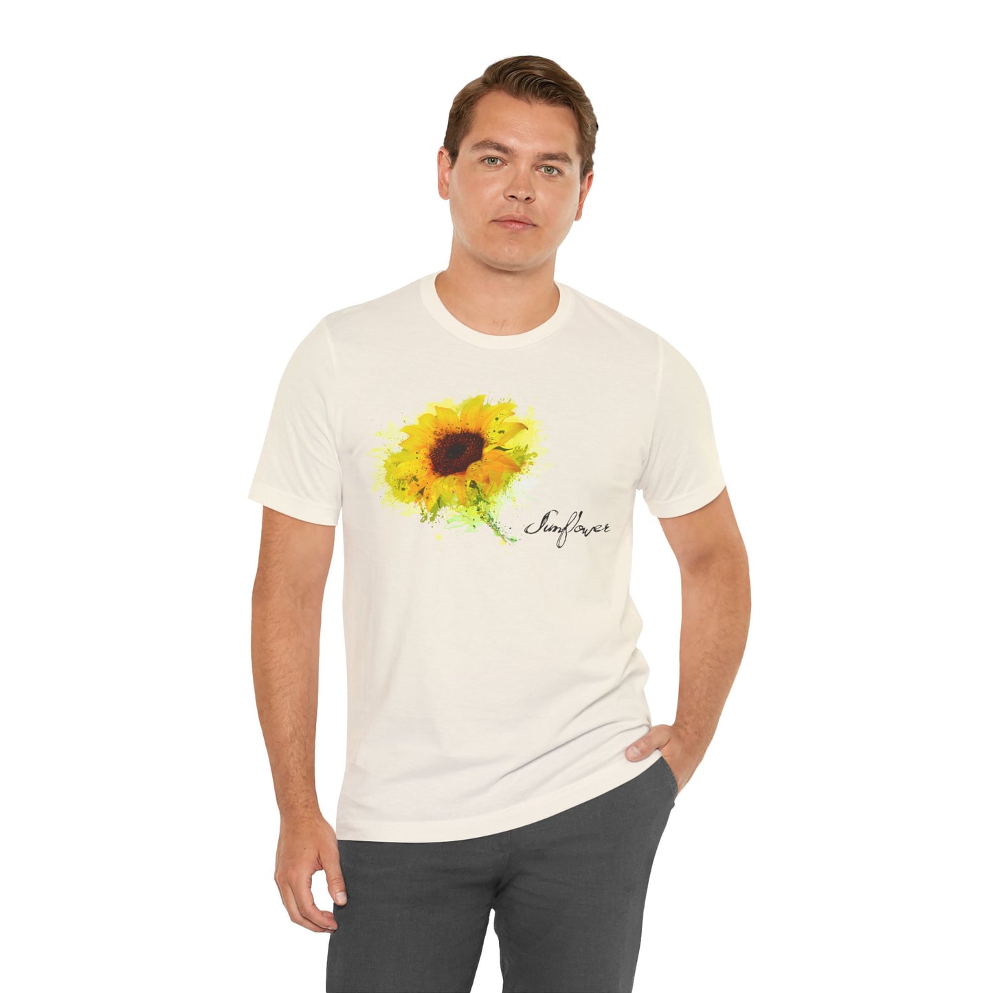 Sunflower Women's Crew Neckline Short Sleeve Tee, Summer Clothes Women, Women's Clothing, Women's Top for casual wear, Unisex, Men and Women Jersey Short Sleeve Tee.