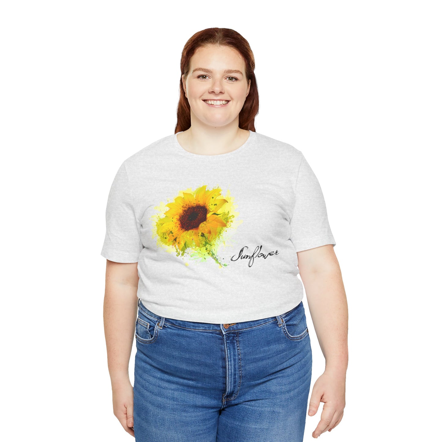 Sunflower Women's Crew Neckline Short Sleeve Tee, Summer Clothes Women, Women's Clothing, Women's Top for casual wear, Unisex, Men and Women Jersey Short Sleeve Tee.