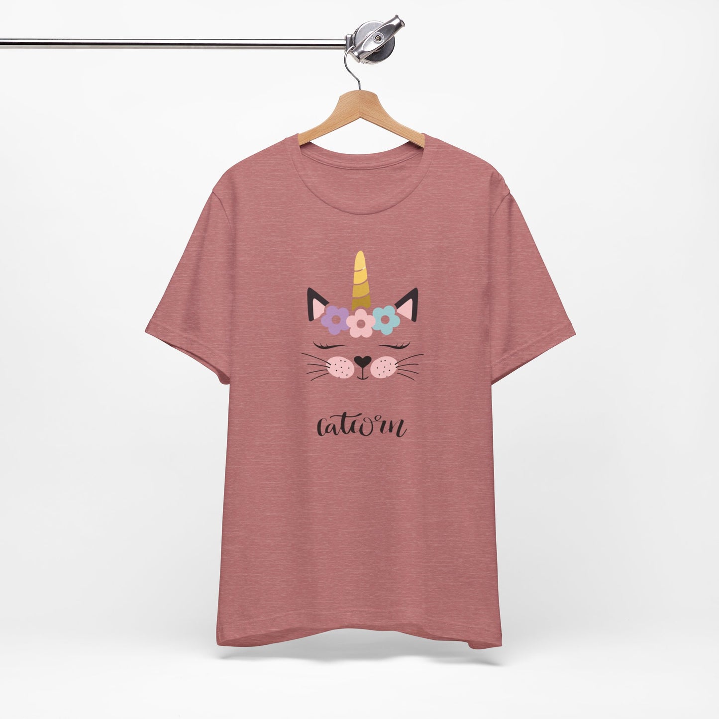 Cat and unicorn t -shirt, cat and unicorn combination, unisex Jersey Short Sleeve Tee