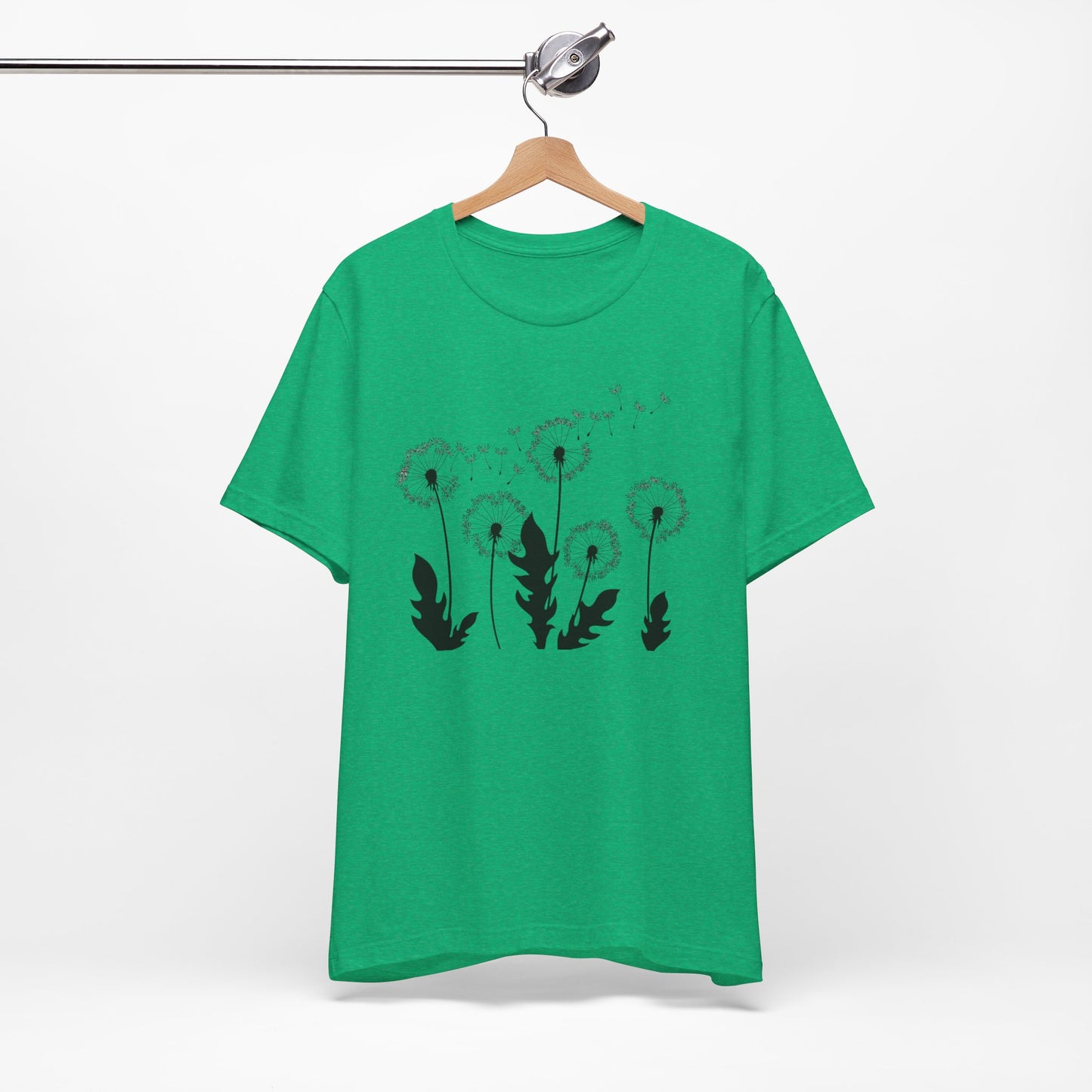 Dandelion Women's Crew Neckline Short Sleeve Tee, Summer Clothes Women, Short Sleeve Crew Neck T-Shirt for Summer, Women's Clothing, Women's Top for casual wear, Unisex, Men and Women Jersey Short Sleeve Tee.