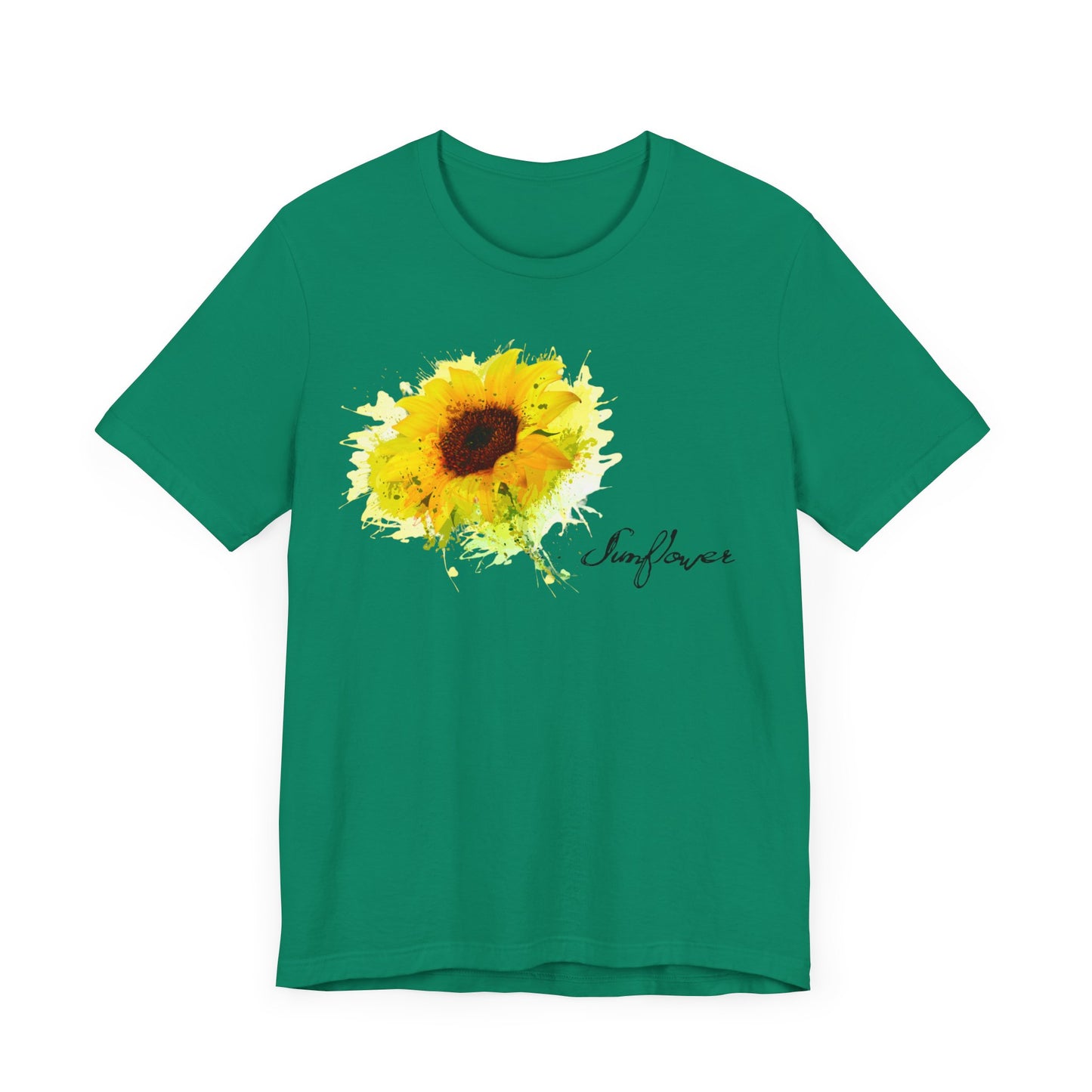 Sunflower Women's Crew Neckline Short Sleeve Tee, Summer Clothes Women, Women's Clothing, Women's Top for casual wear, Unisex, Men and Women Jersey Short Sleeve Tee.