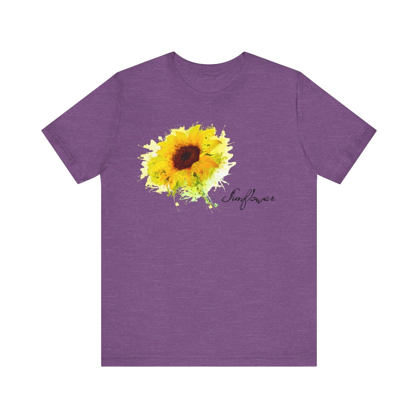 Sunflower Women's Crew Neckline Short Sleeve Tee, Summer Clothes Women, Women's Clothing, Women's Top for casual wear, Unisex, Men and Women Jersey Short Sleeve Tee.