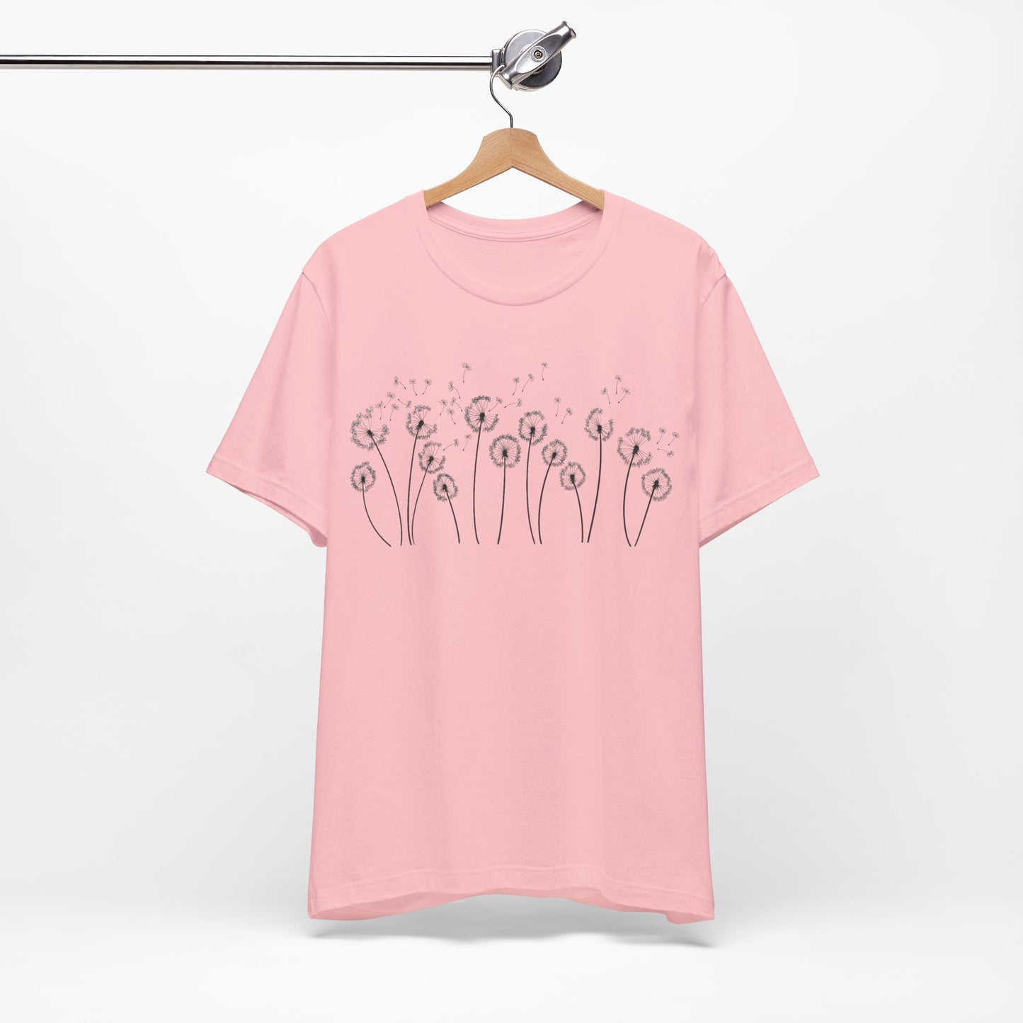 Dandelion Women's Crew Neckline Short Sleeve Tee, Summer Clothes Women, Short Sleeve Crew Neck T-Shirt for Summer, Women's Clothing, Women's Top for casual wear, Unisex, Men and Women Jersey Short Sleeve Tee.