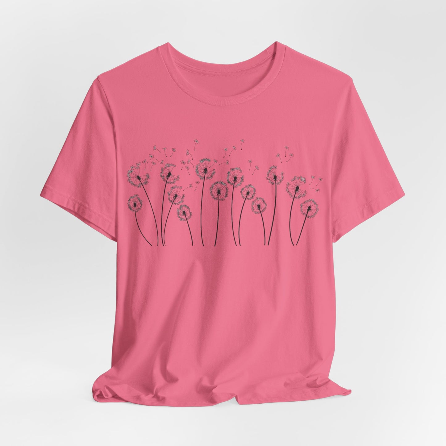 Dandelion Women's Crew Neckline Short Sleeve Tee, Summer Clothes Women, Short Sleeve Crew Neck T-Shirt for Summer, Women's Clothing, Women's Top for casual wear, Unisex, Men and Women Jersey Short Sleeve Tee.