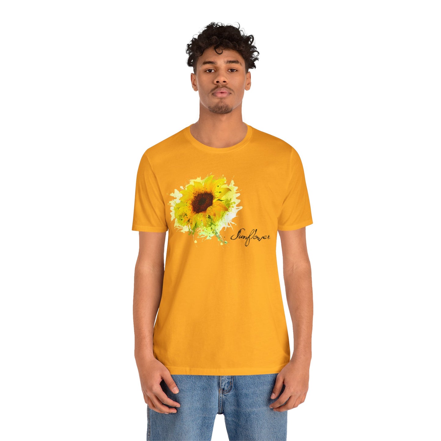 Sunflower Women's Crew Neckline Short Sleeve Tee, Summer Clothes Women, Women's Clothing, Women's Top for casual wear, Unisex, Men and Women Jersey Short Sleeve Tee.