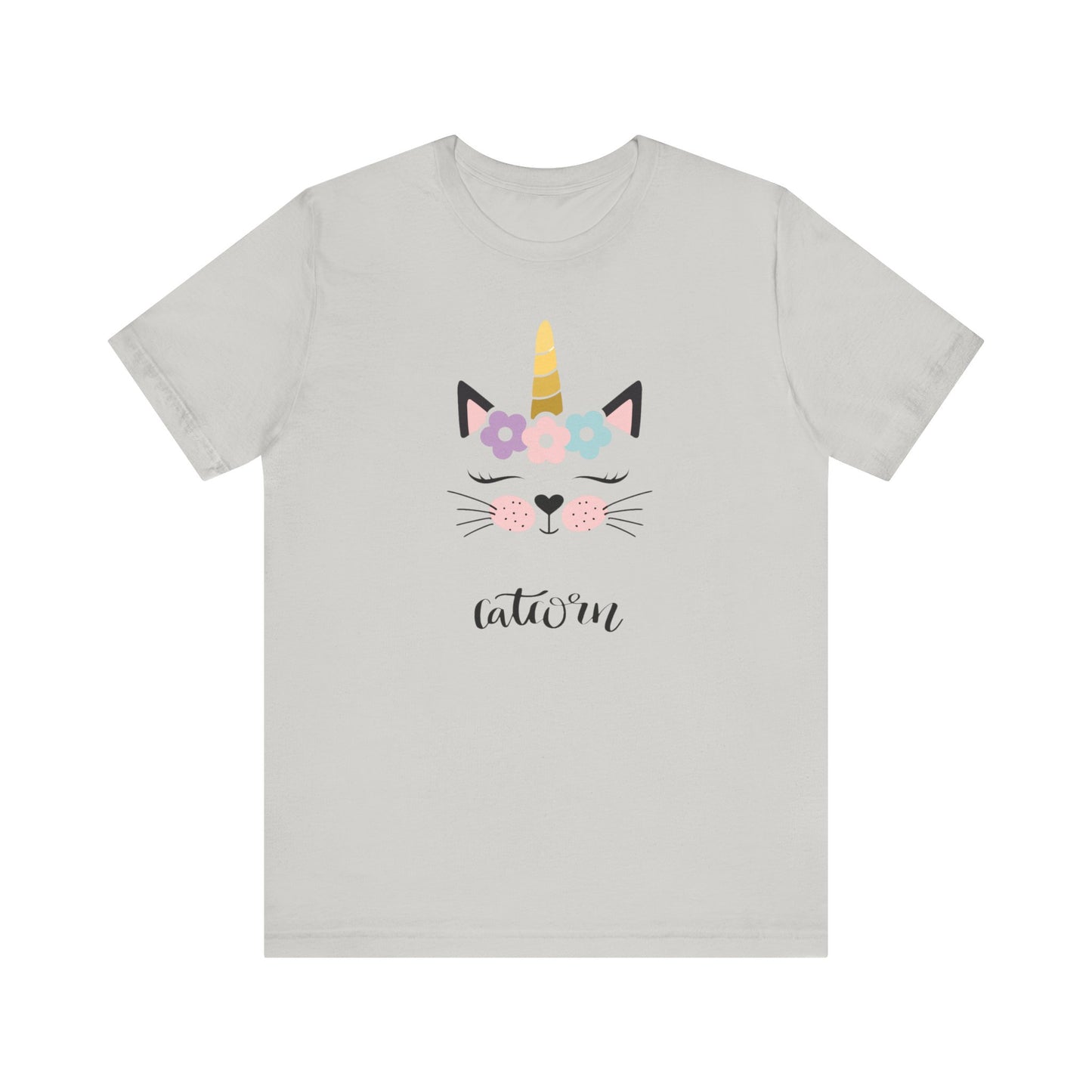 Cat and unicorn t -shirt, cat and unicorn combination, unisex Jersey Short Sleeve Tee