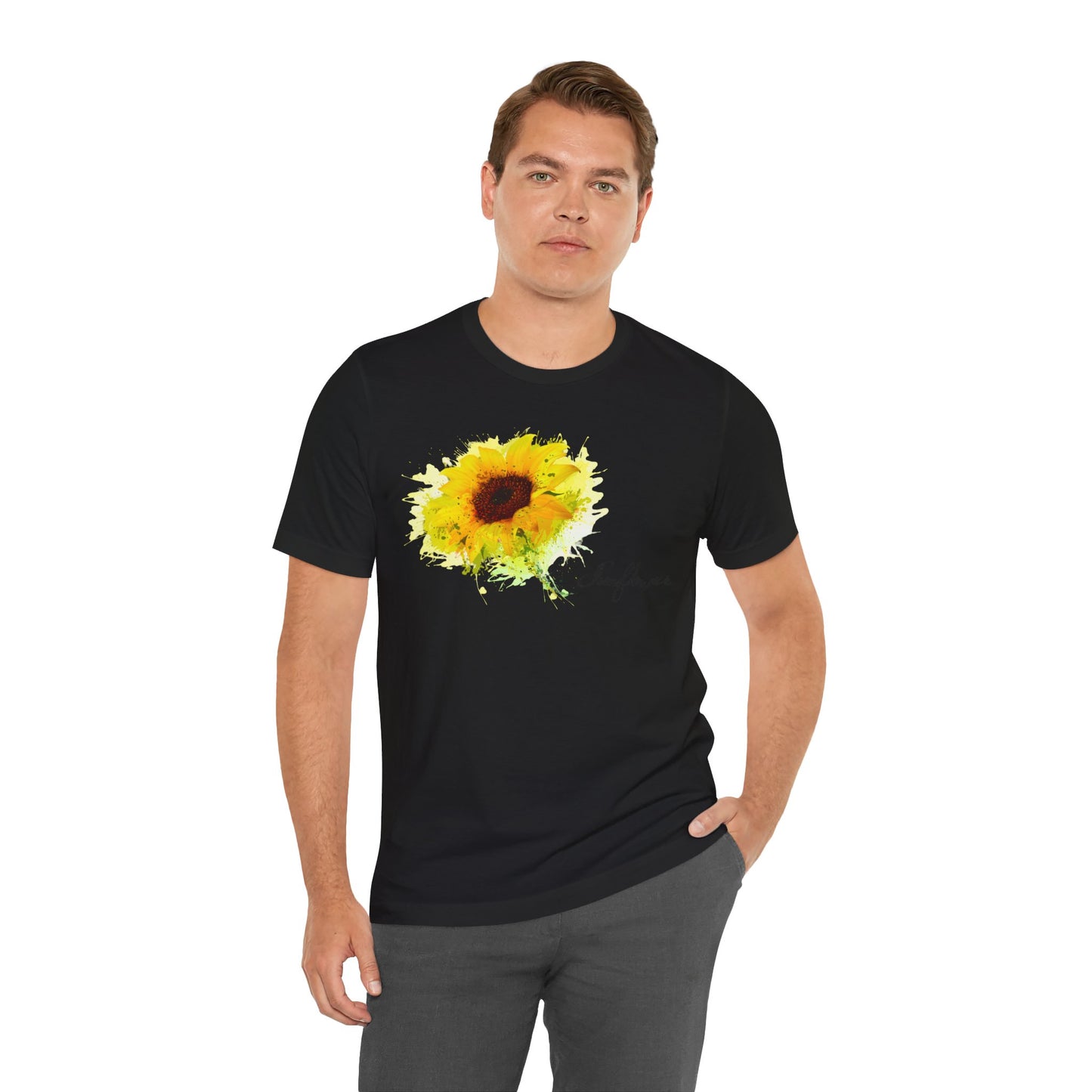 Sunflower Women's Crew Neckline Short Sleeve Tee, Summer Clothes Women, Women's Clothing, Women's Top for casual wear, Unisex, Men and Women Jersey Short Sleeve Tee.