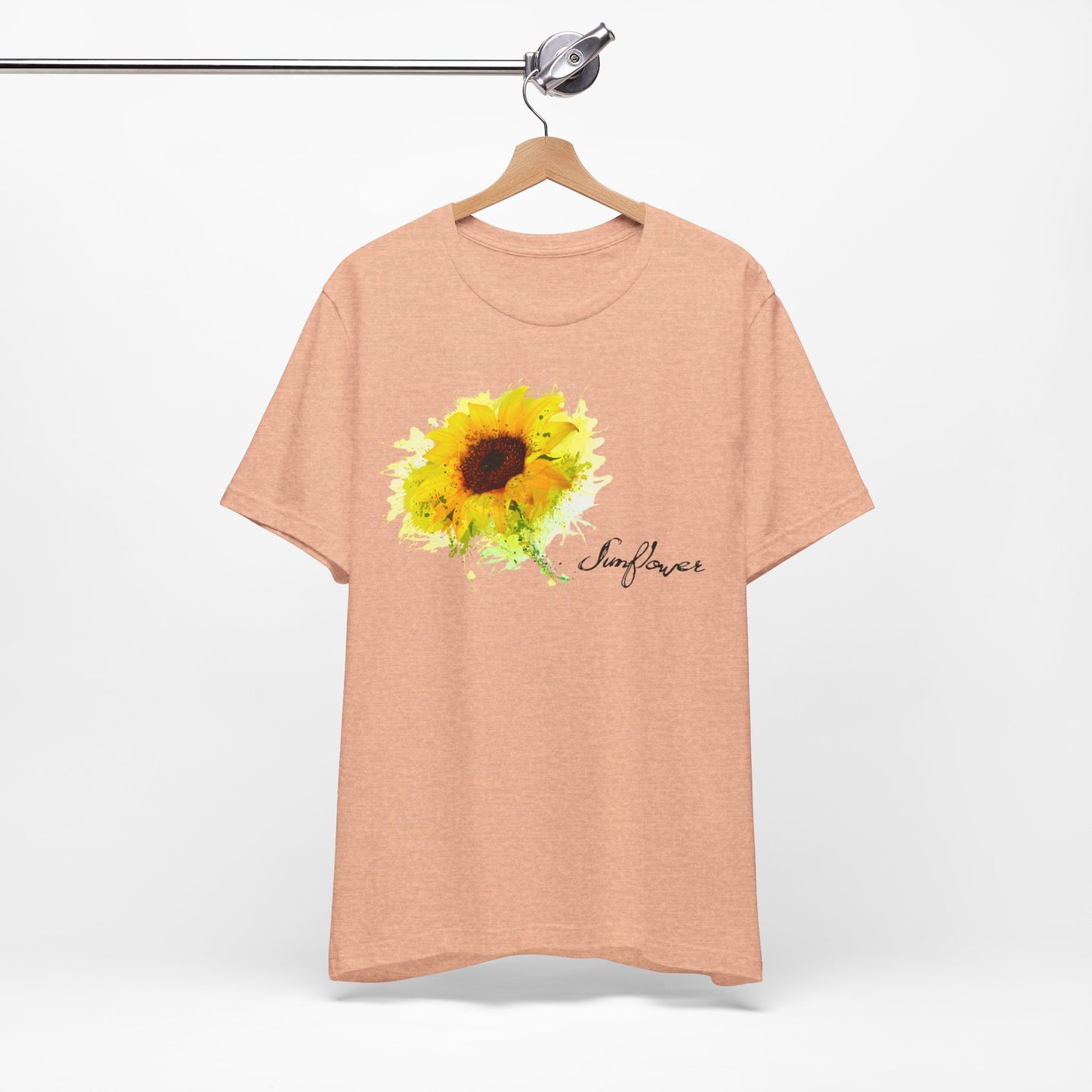 Sunflower Women's Crew Neckline Short Sleeve Tee, Summer Clothes Women, Women's Clothing, Women's Top for casual wear, Unisex, Men and Women Jersey Short Sleeve Tee.