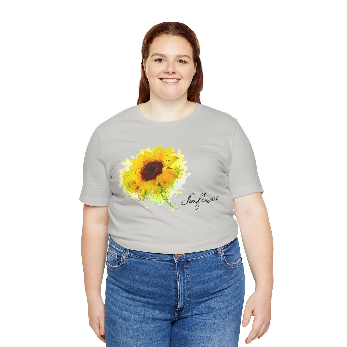 Sunflower Women's Crew Neckline Short Sleeve Tee, Summer Clothes Women, Women's Clothing, Women's Top for casual wear, Unisex, Men and Women Jersey Short Sleeve Tee.