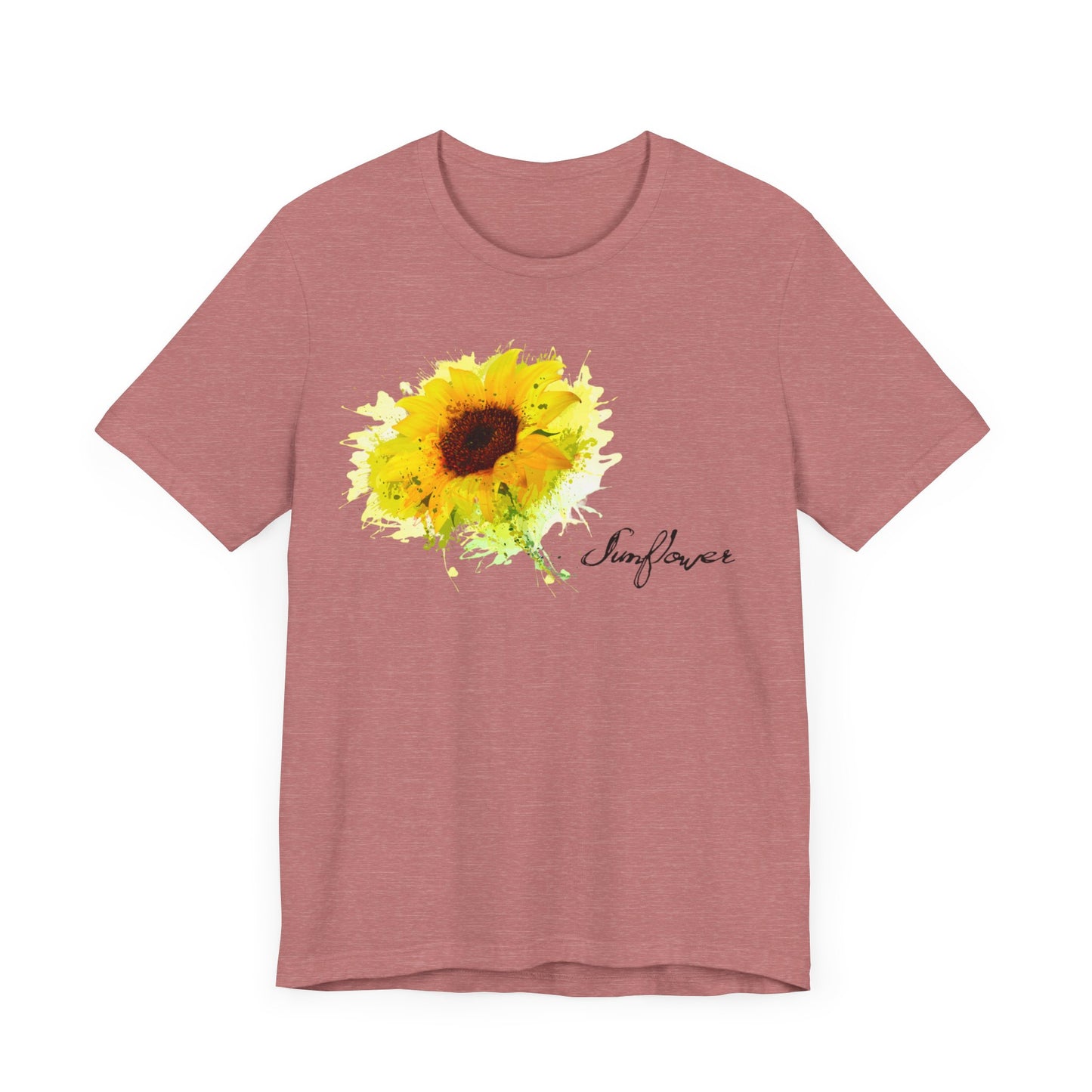 Sunflower Women's Crew Neckline Short Sleeve Tee, Summer Clothes Women, Women's Clothing, Women's Top for casual wear, Unisex, Men and Women Jersey Short Sleeve Tee.