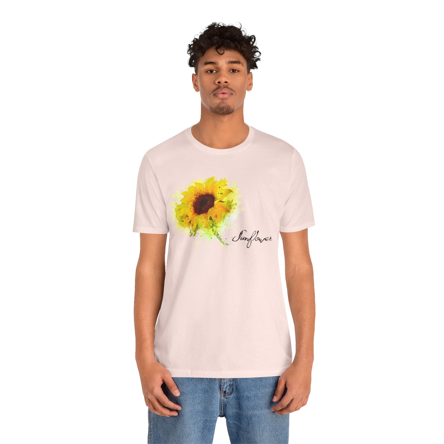 Sunflower Women's Crew Neckline Short Sleeve Tee, Summer Clothes Women, Women's Clothing, Women's Top for casual wear, Unisex, Men and Women Jersey Short Sleeve Tee.