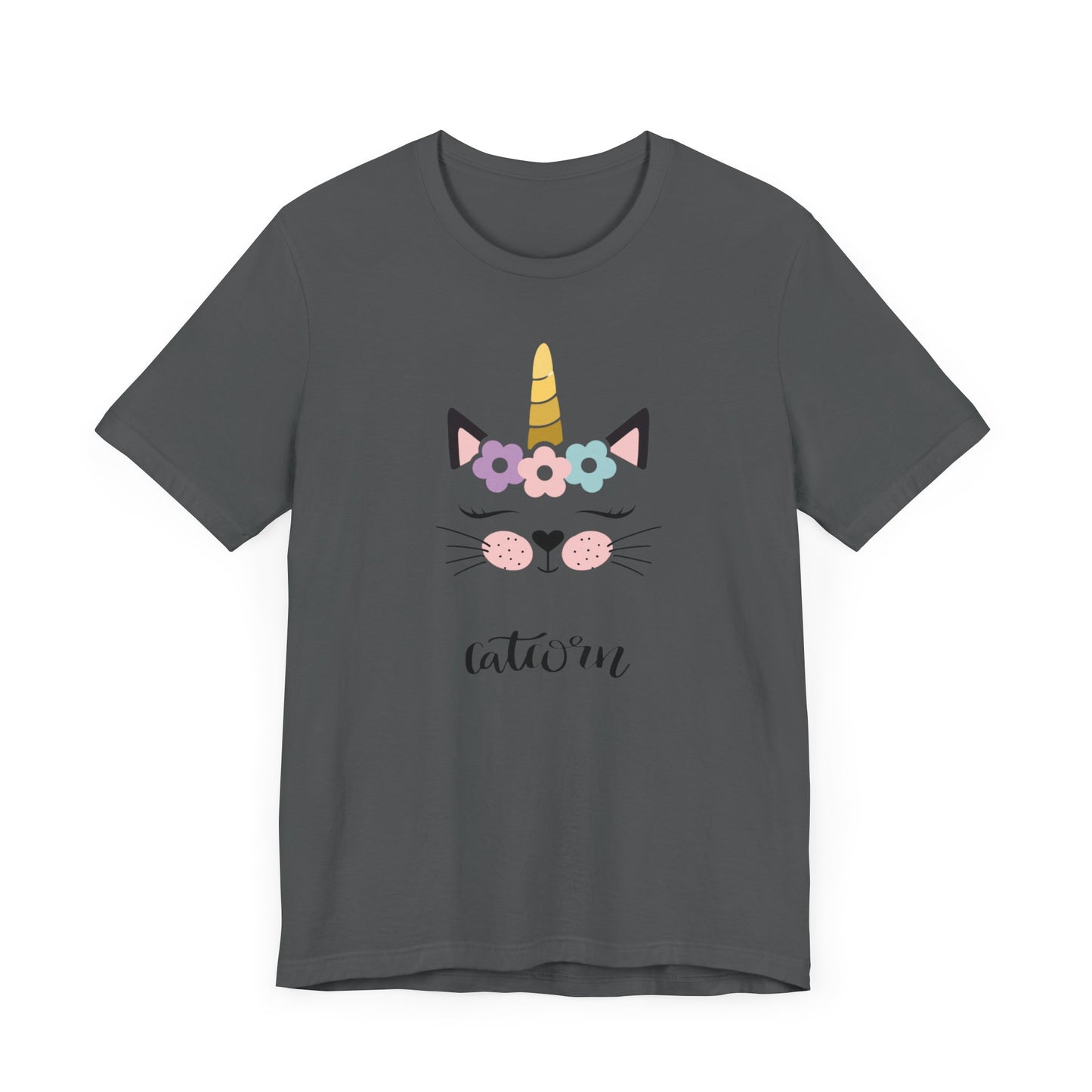 Cat and unicorn t -shirt, cat and unicorn combination, unisex Jersey Short Sleeve Tee