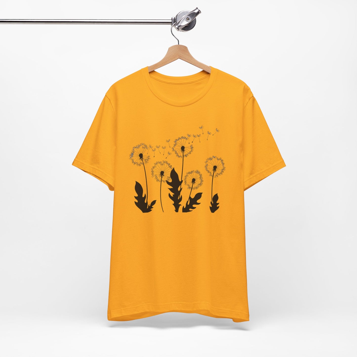 Dandelion Women's Crew Neckline Short Sleeve Tee, Summer Clothes Women, Short Sleeve Crew Neck T-Shirt for Summer, Women's Clothing, Women's Top for casual wear, Unisex, Men and Women Jersey Short Sleeve Tee.