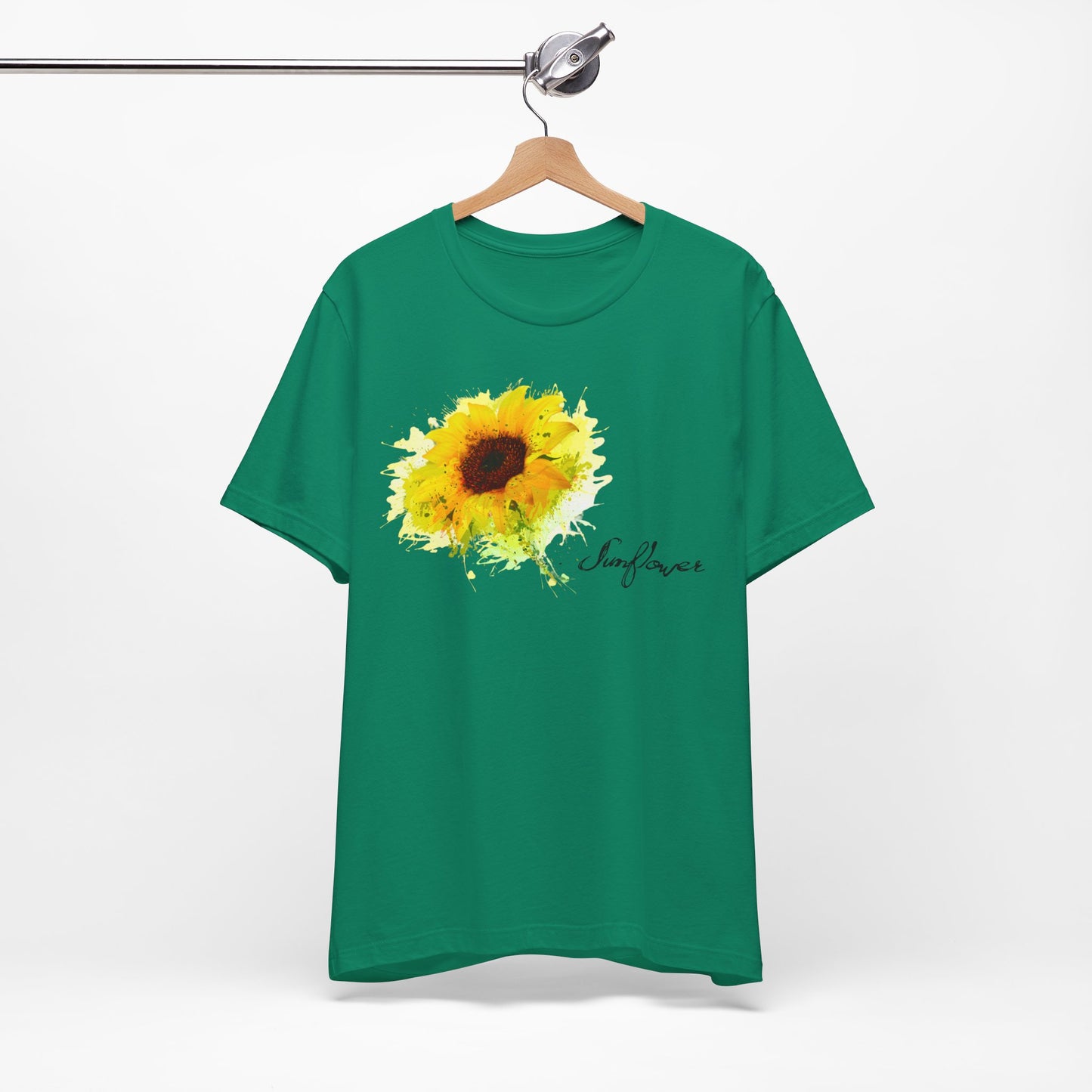 Sunflower Women's Crew Neckline Short Sleeve Tee, Summer Clothes Women, Women's Clothing, Women's Top for casual wear, Unisex, Men and Women Jersey Short Sleeve Tee.