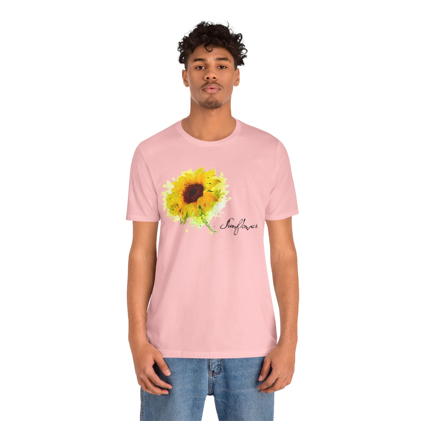 Sunflower Women's Crew Neckline Short Sleeve Tee, Summer Clothes Women, Women's Clothing, Women's Top for casual wear, Unisex, Men and Women Jersey Short Sleeve Tee.