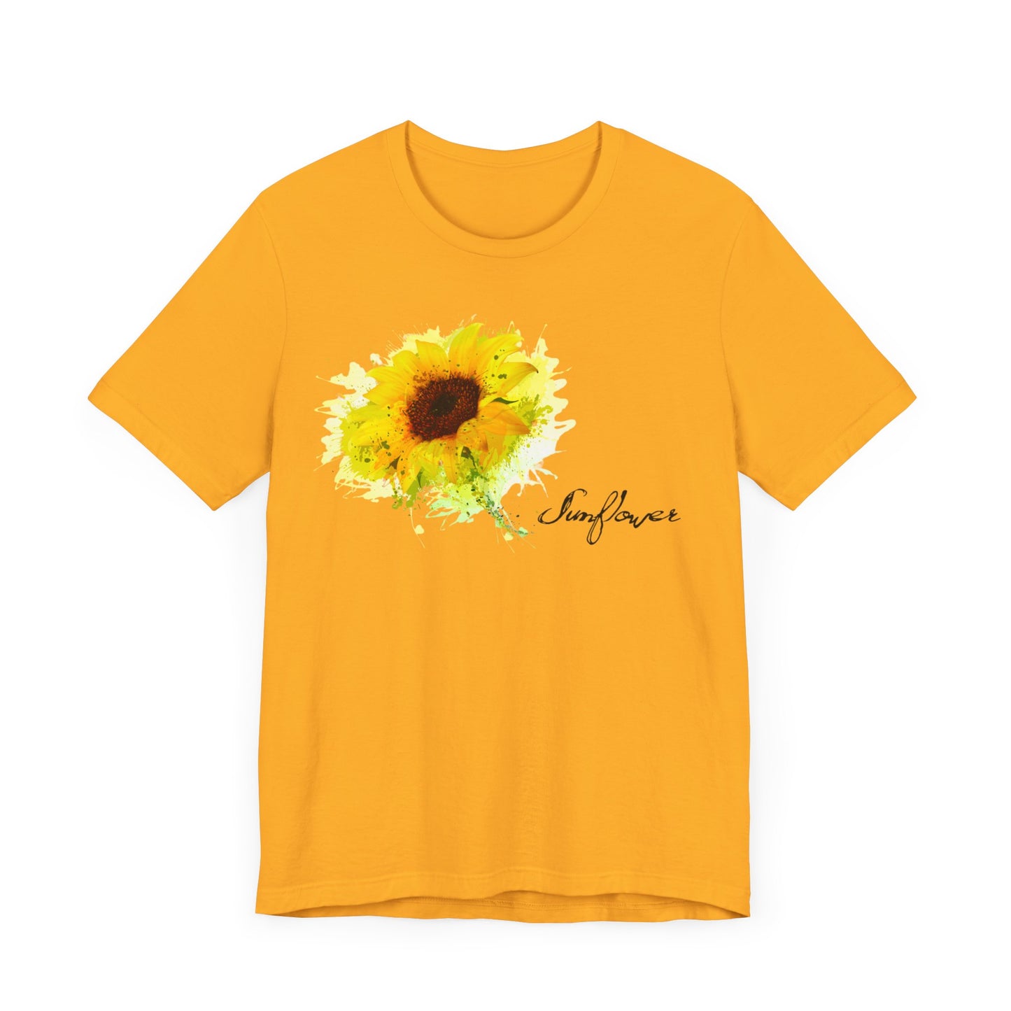 Sunflower Women's Crew Neckline Short Sleeve Tee, Summer Clothes Women, Women's Clothing, Women's Top for casual wear, Unisex, Men and Women Jersey Short Sleeve Tee.