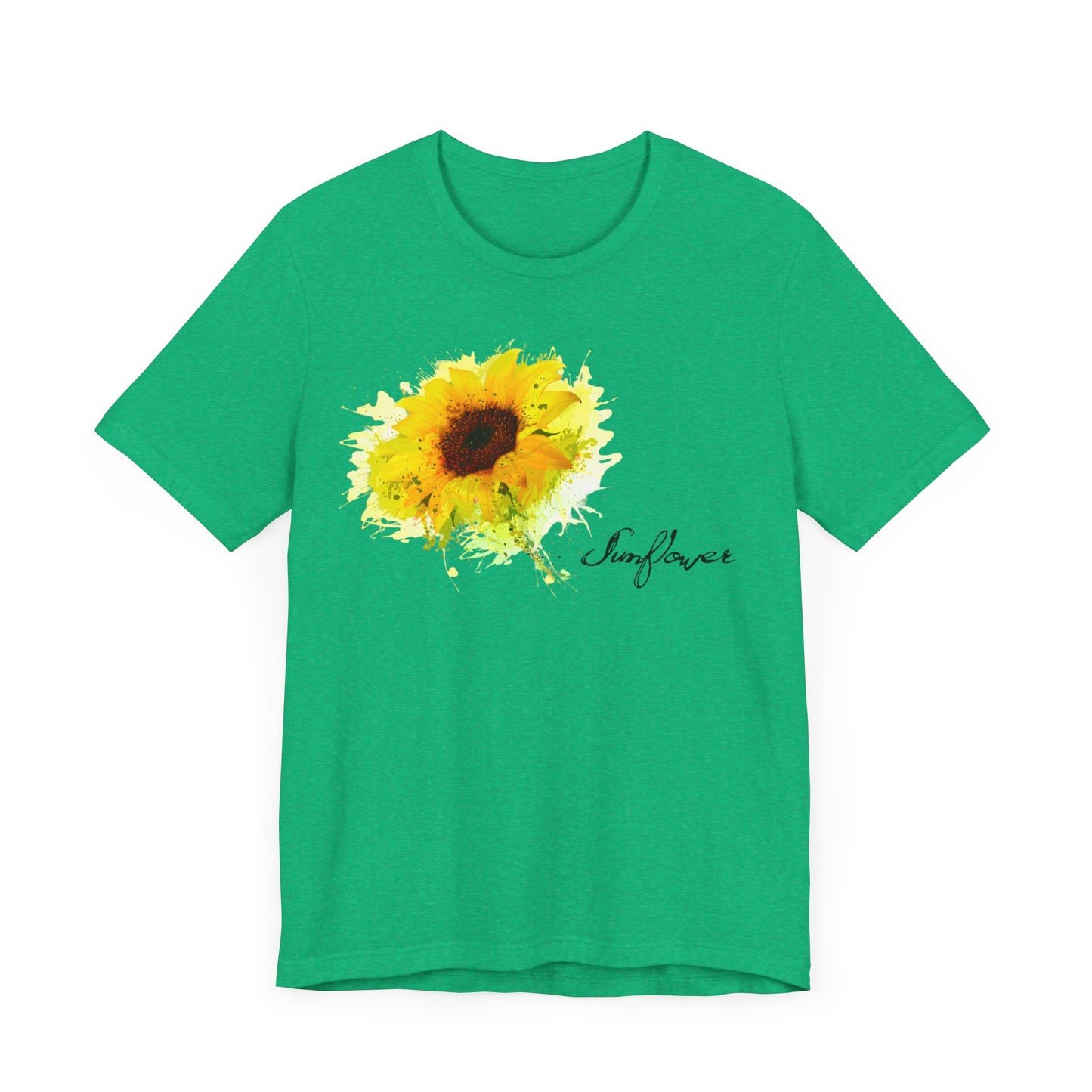 Sunflower Women's Crew Neckline Short Sleeve Tee, Summer Clothes Women, Women's Clothing, Women's Top for casual wear, Unisex, Men and Women Jersey Short Sleeve Tee.