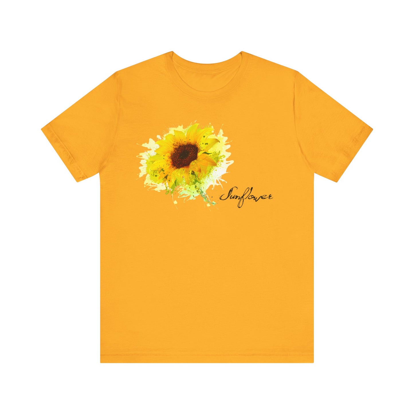 Sunflower Women's Crew Neckline Short Sleeve Tee, Summer Clothes Women, Women's Clothing, Women's Top for casual wear, Unisex, Men and Women Jersey Short Sleeve Tee.