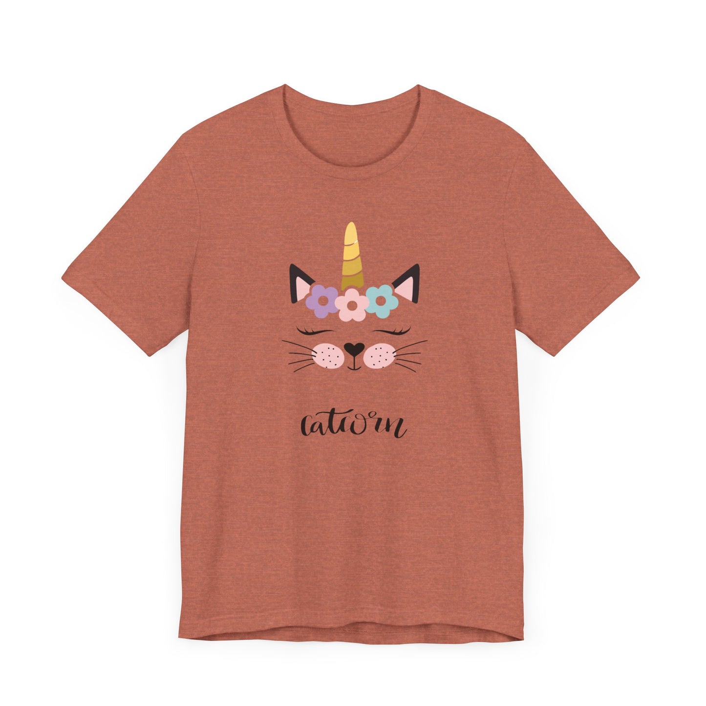 Cat and unicorn t -shirt, cat and unicorn combination, unisex Jersey Short Sleeve Tee