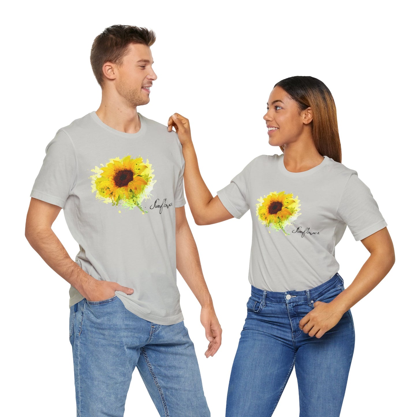 Sunflower Women's Crew Neckline Short Sleeve Tee, Summer Clothes Women, Women's Clothing, Women's Top for casual wear, Unisex, Men and Women Jersey Short Sleeve Tee.