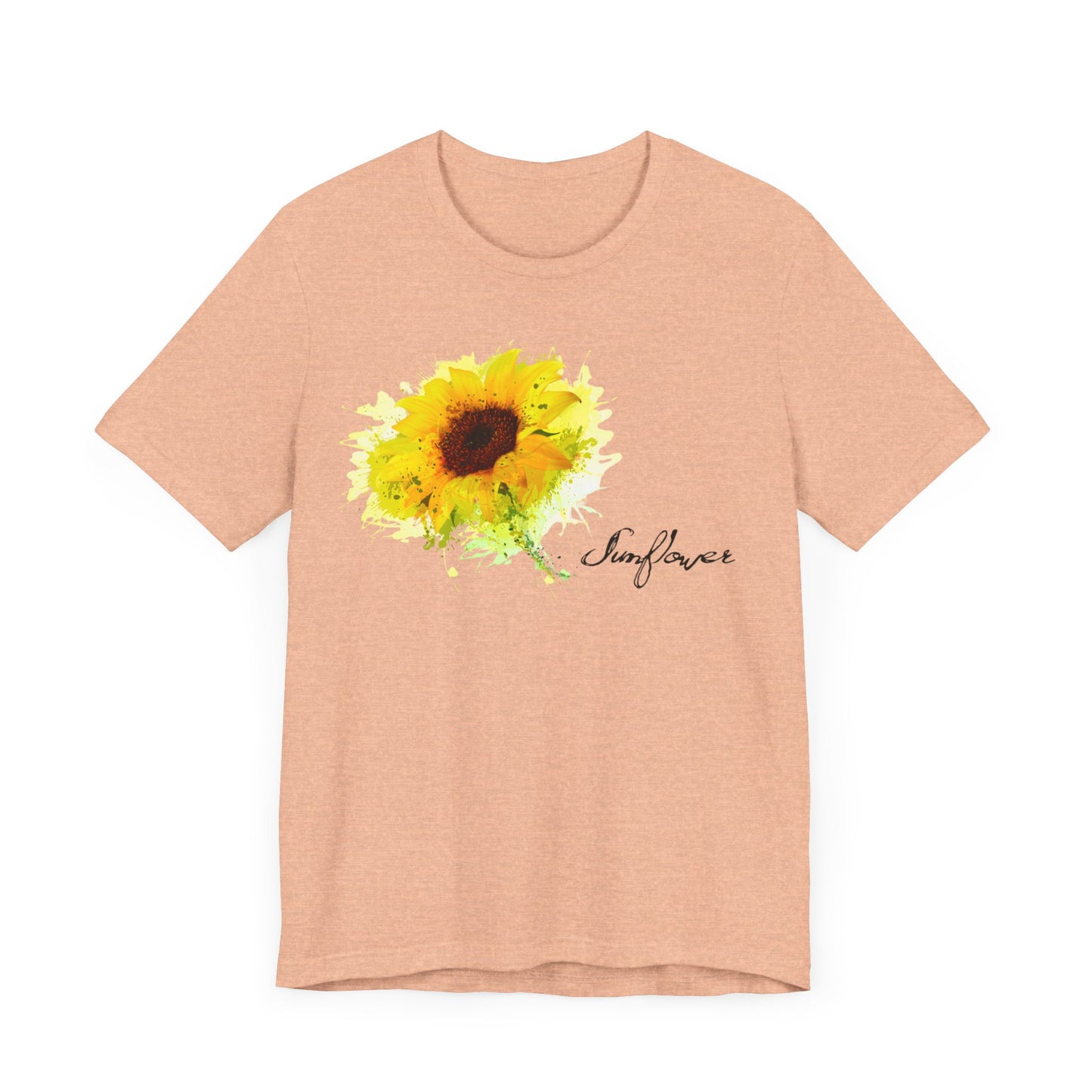 Sunflower Women's Crew Neckline Short Sleeve Tee, Summer Clothes Women, Women's Clothing, Women's Top for casual wear, Unisex, Men and Women Jersey Short Sleeve Tee.