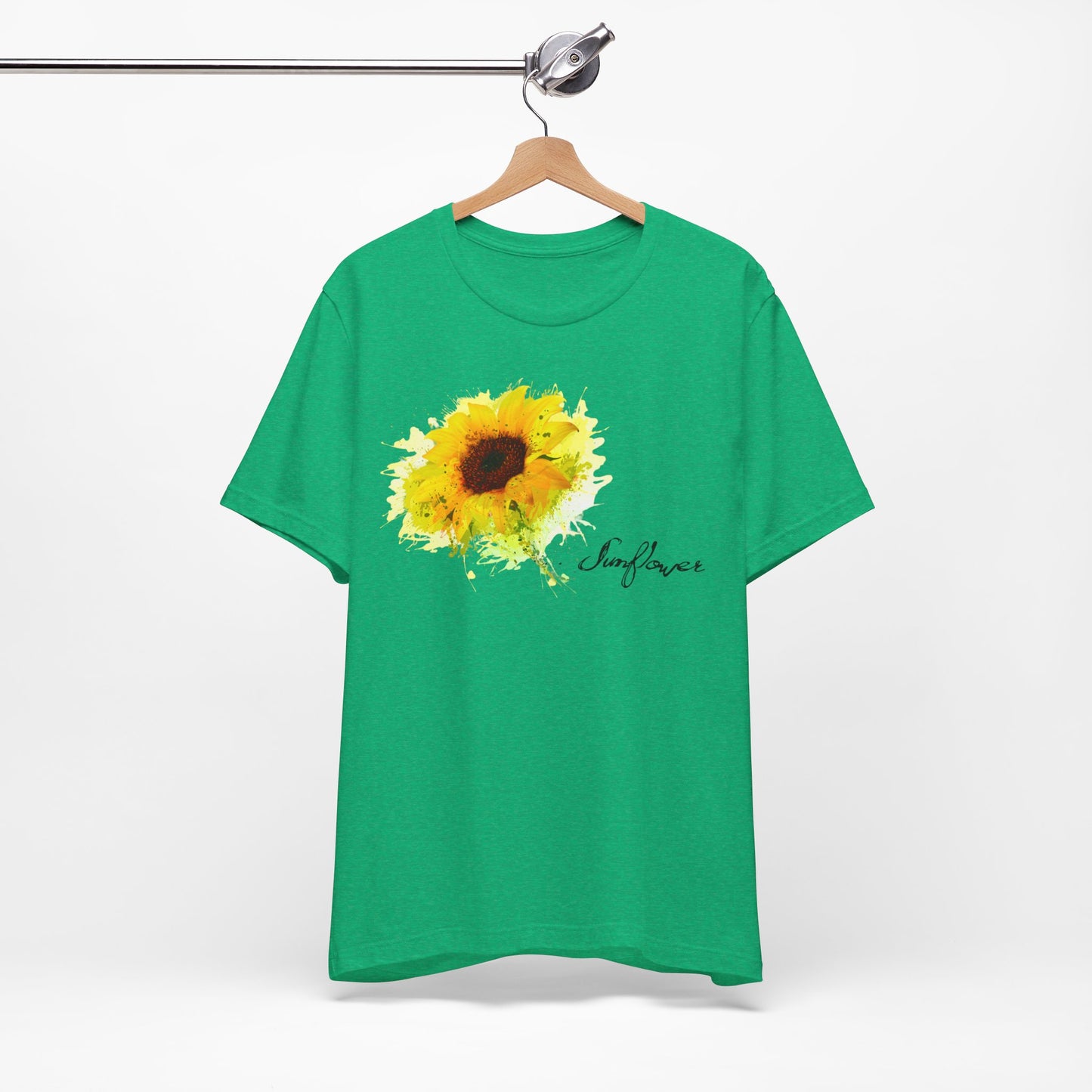 Sunflower Women's Crew Neckline Short Sleeve Tee, Summer Clothes Women, Women's Clothing, Women's Top for casual wear, Unisex, Men and Women Jersey Short Sleeve Tee.