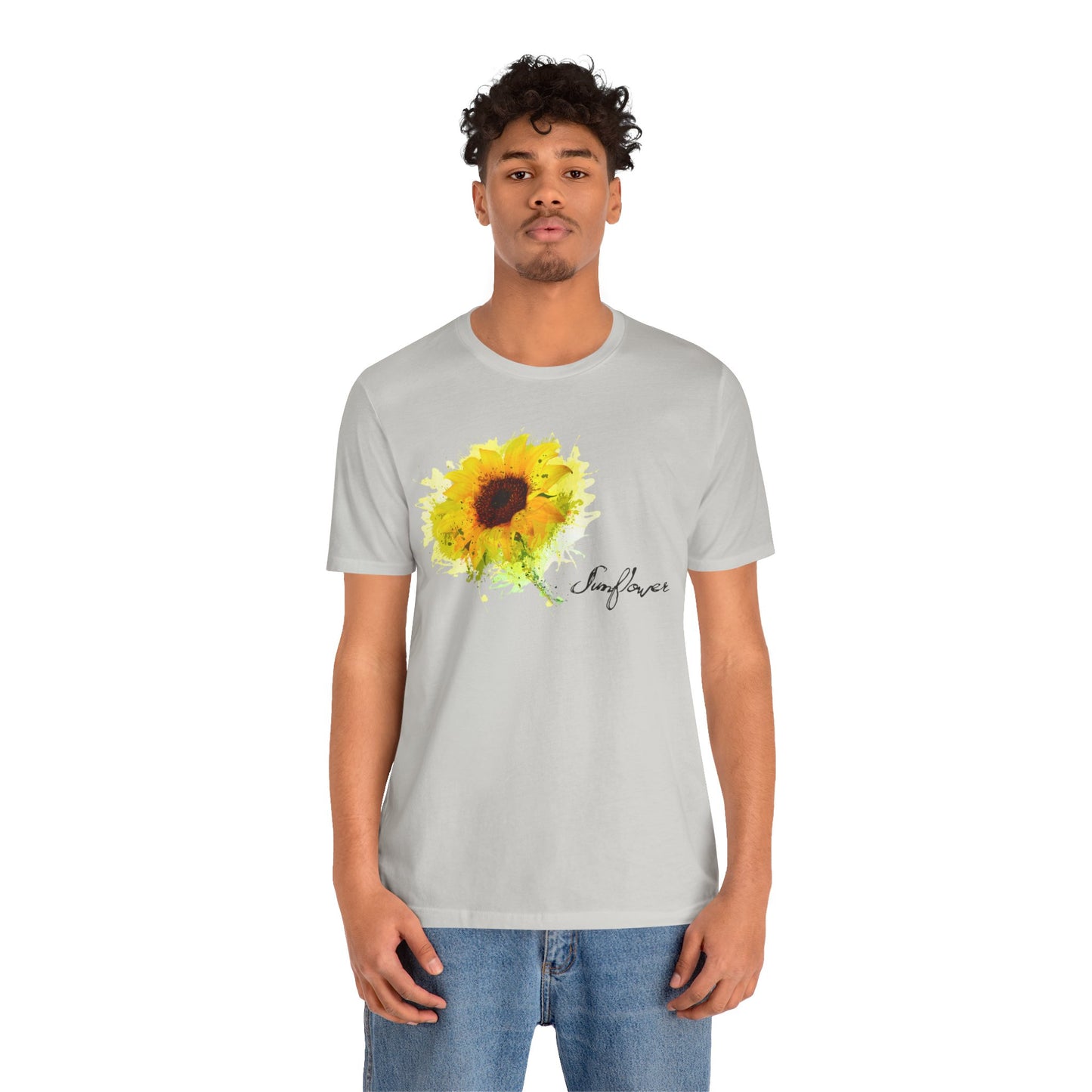 Sunflower Women's Crew Neckline Short Sleeve Tee, Summer Clothes Women, Women's Clothing, Women's Top for casual wear, Unisex, Men and Women Jersey Short Sleeve Tee.