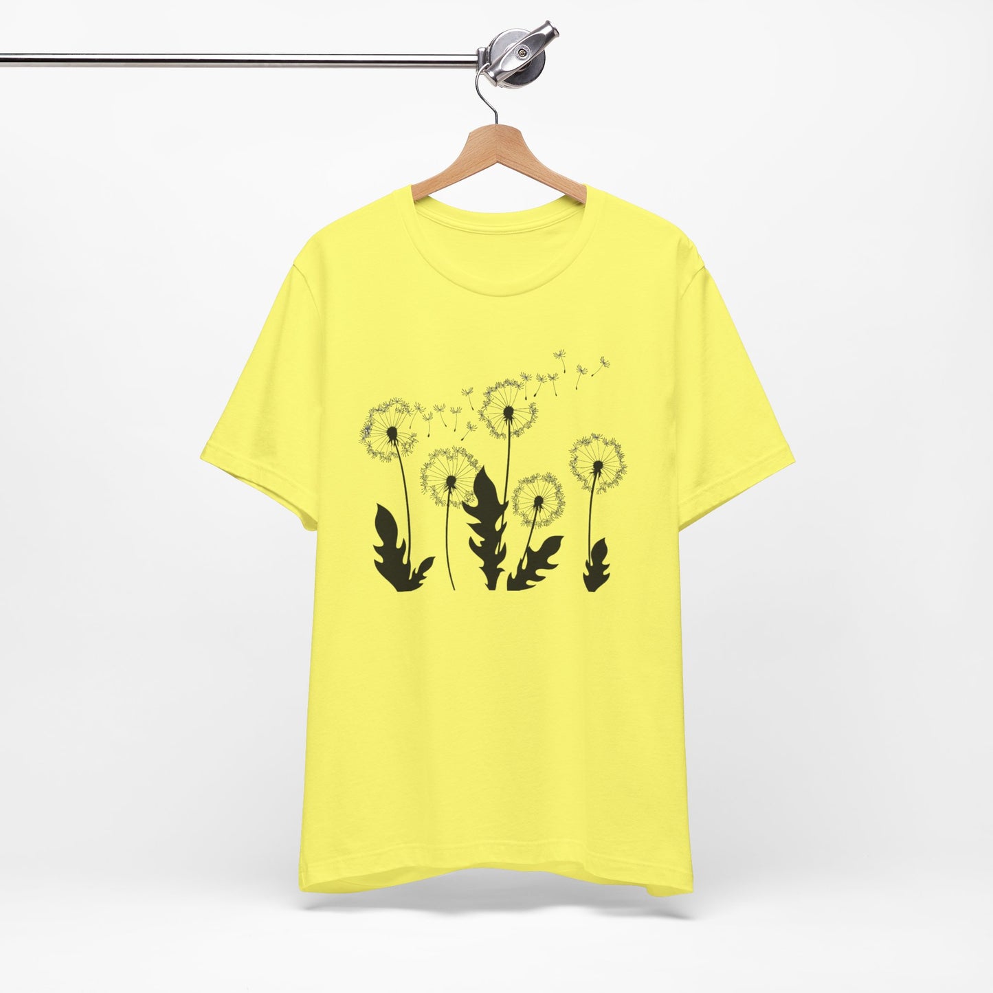 Dandelion Women's Crew Neckline Short Sleeve Tee, Summer Clothes Women, Short Sleeve Crew Neck T-Shirt for Summer, Women's Clothing, Women's Top for casual wear, Unisex, Men and Women Jersey Short Sleeve Tee.