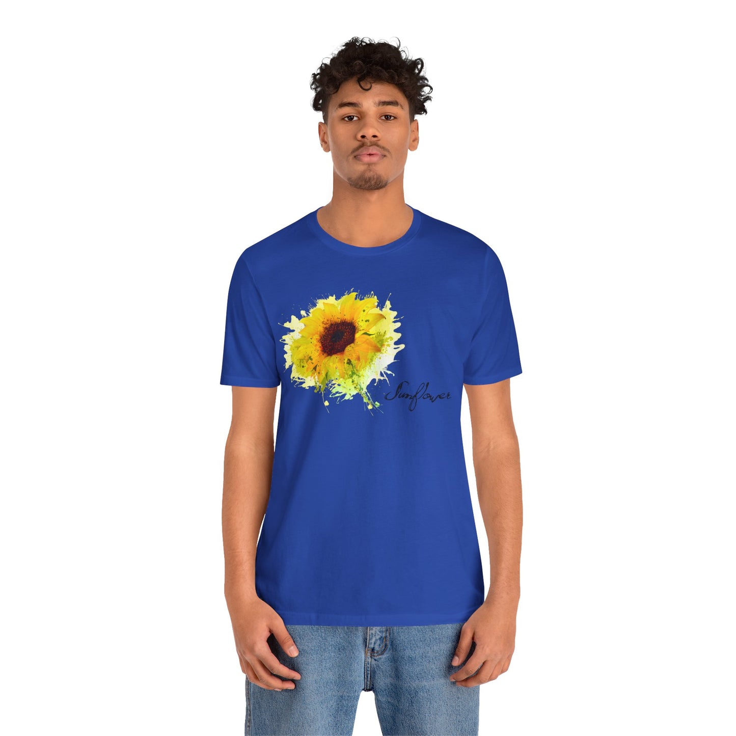 Sunflower Women's Crew Neckline Short Sleeve Tee, Summer Clothes Women, Women's Clothing, Women's Top for casual wear, Unisex, Men and Women Jersey Short Sleeve Tee.