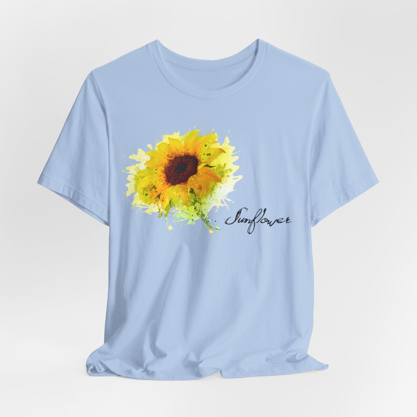 Sunflower Women's Crew Neckline Short Sleeve Tee, Summer Clothes Women, Women's Clothing, Women's Top for casual wear, Unisex, Men and Women Jersey Short Sleeve Tee.