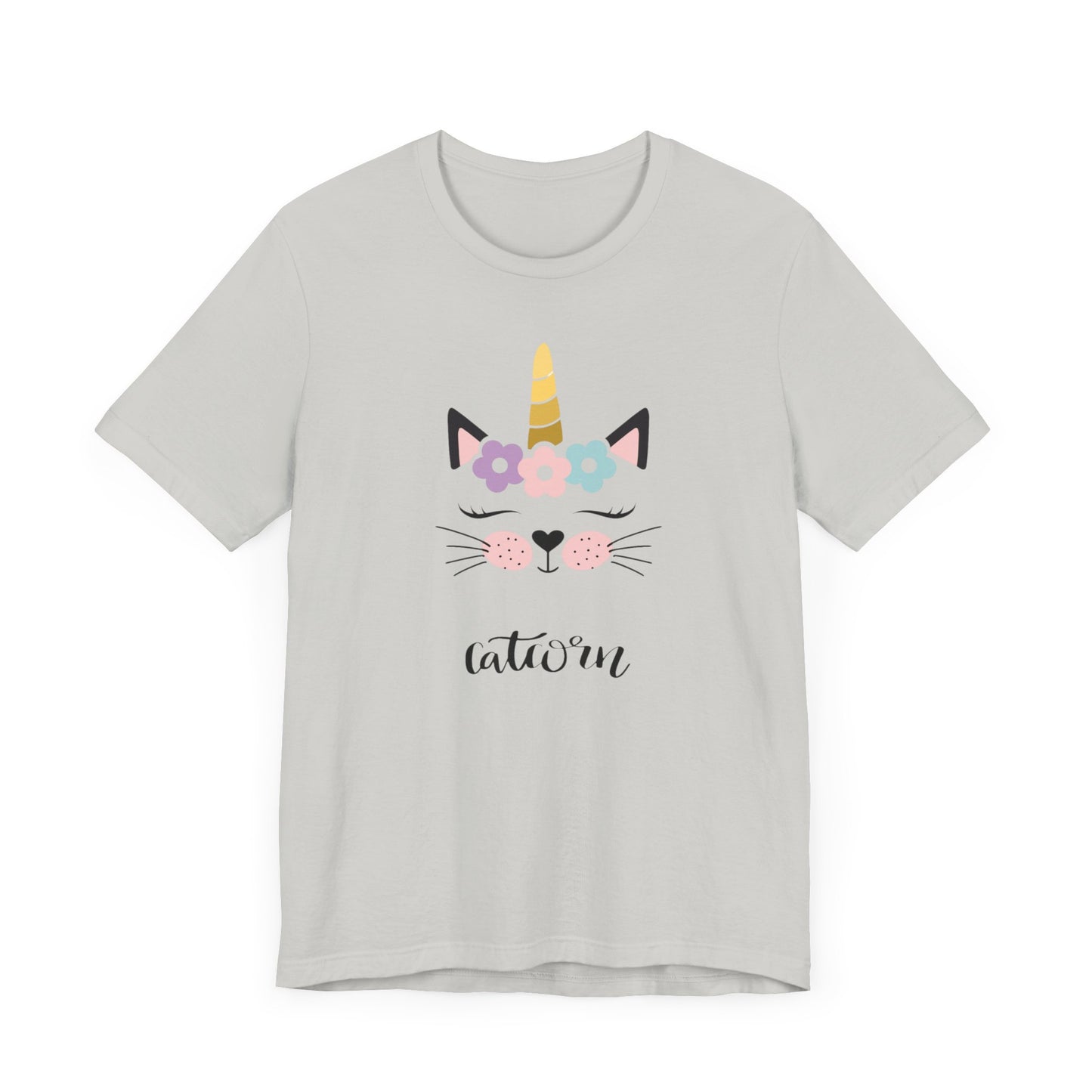 Cat and unicorn t -shirt, cat and unicorn combination, unisex Jersey Short Sleeve Tee