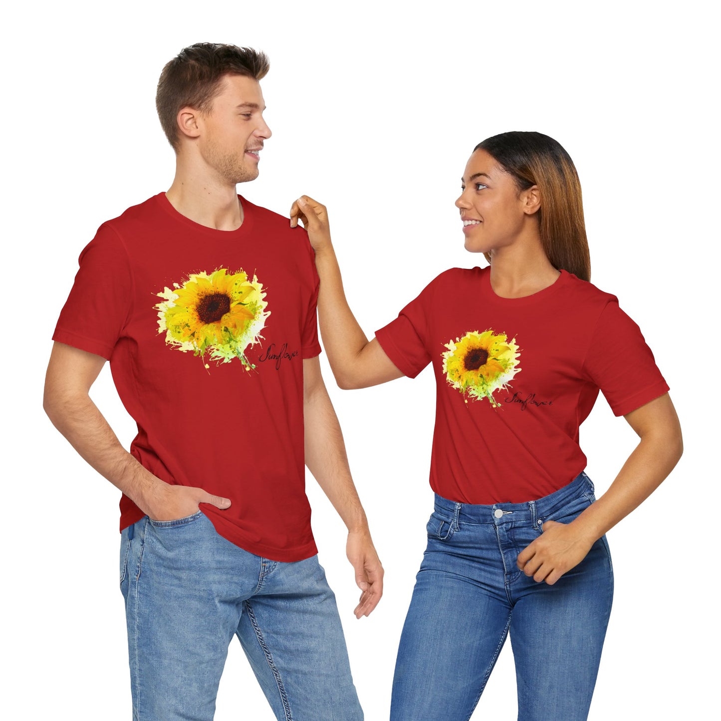 Sunflower Women's Crew Neckline Short Sleeve Tee, Summer Clothes Women, Women's Clothing, Women's Top for casual wear, Unisex, Men and Women Jersey Short Sleeve Tee.