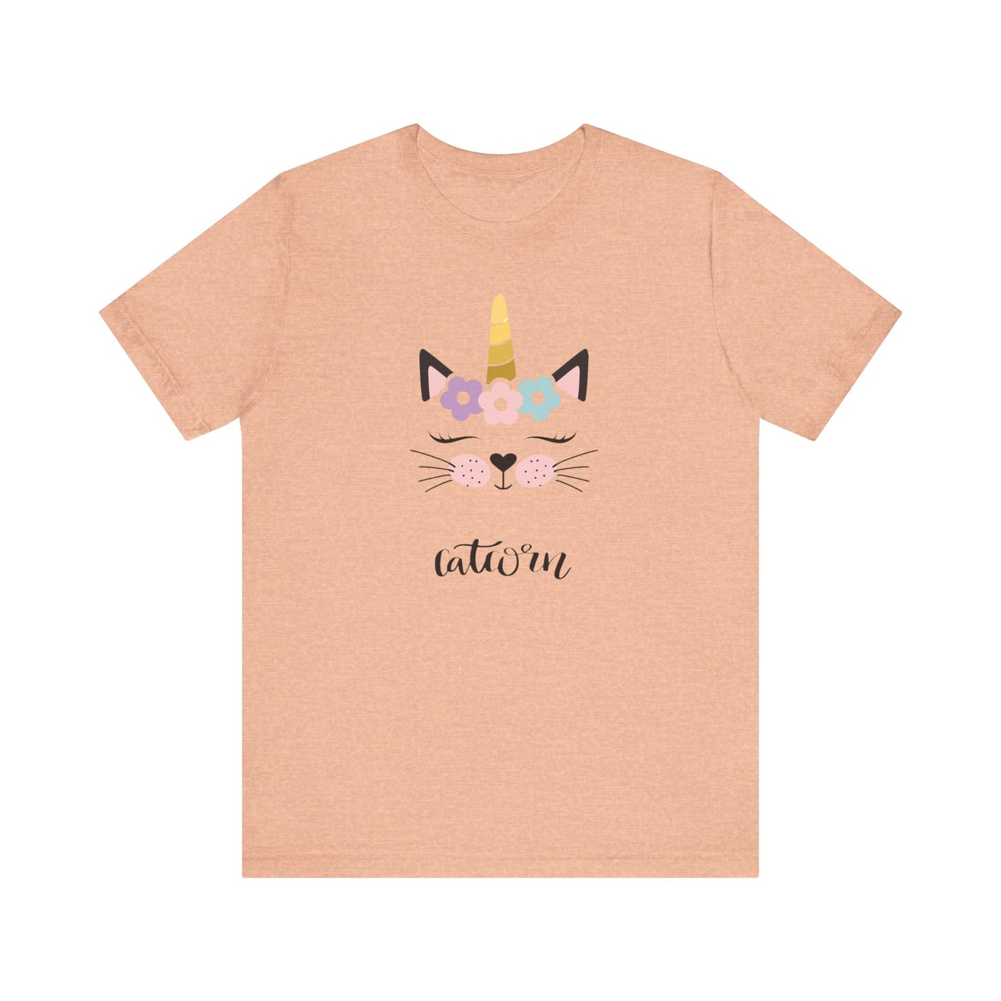 Cat and unicorn t -shirt, cat and unicorn combination, unisex Jersey Short Sleeve Tee