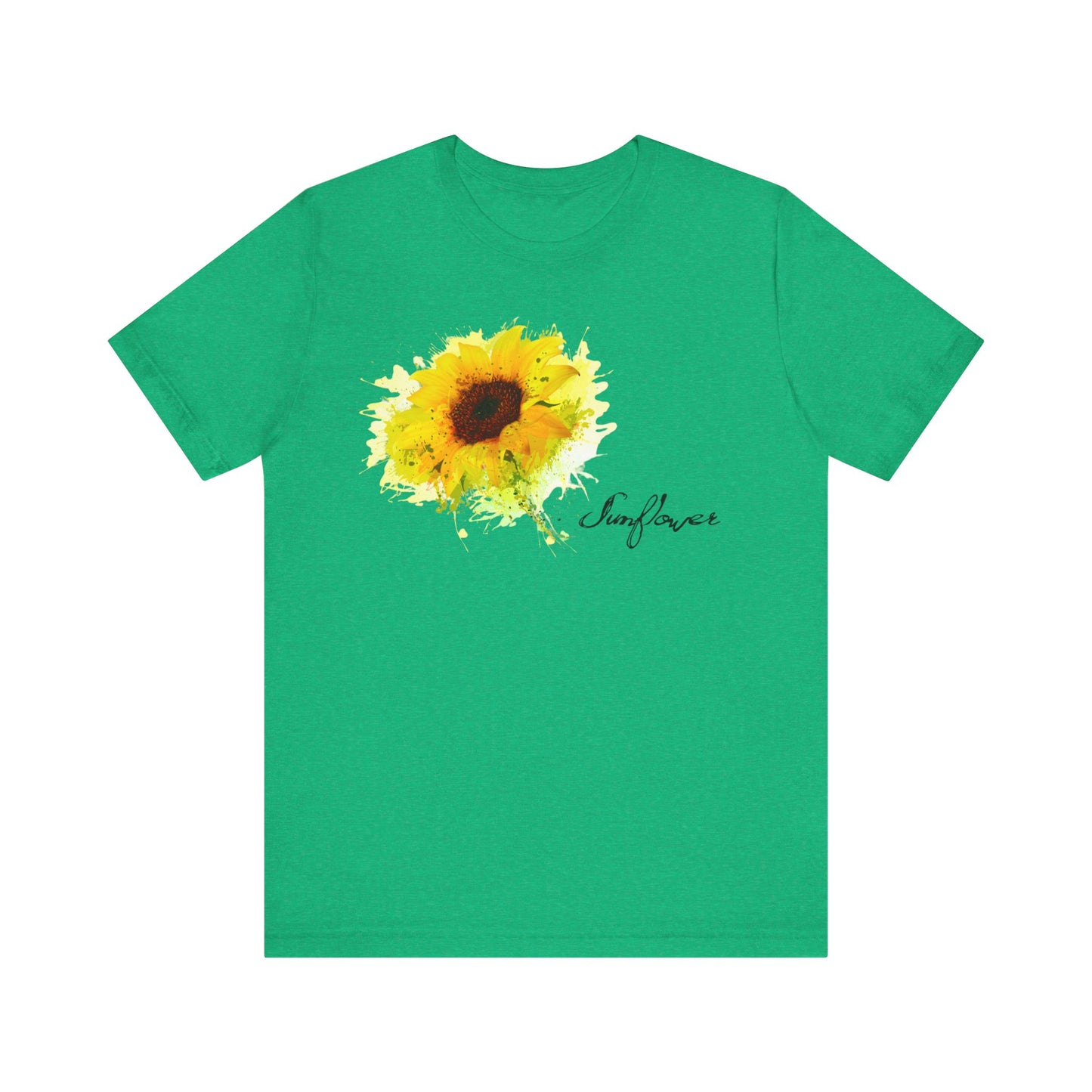 Sunflower Women's Crew Neckline Short Sleeve Tee, Summer Clothes Women, Women's Clothing, Women's Top for casual wear, Unisex, Men and Women Jersey Short Sleeve Tee.