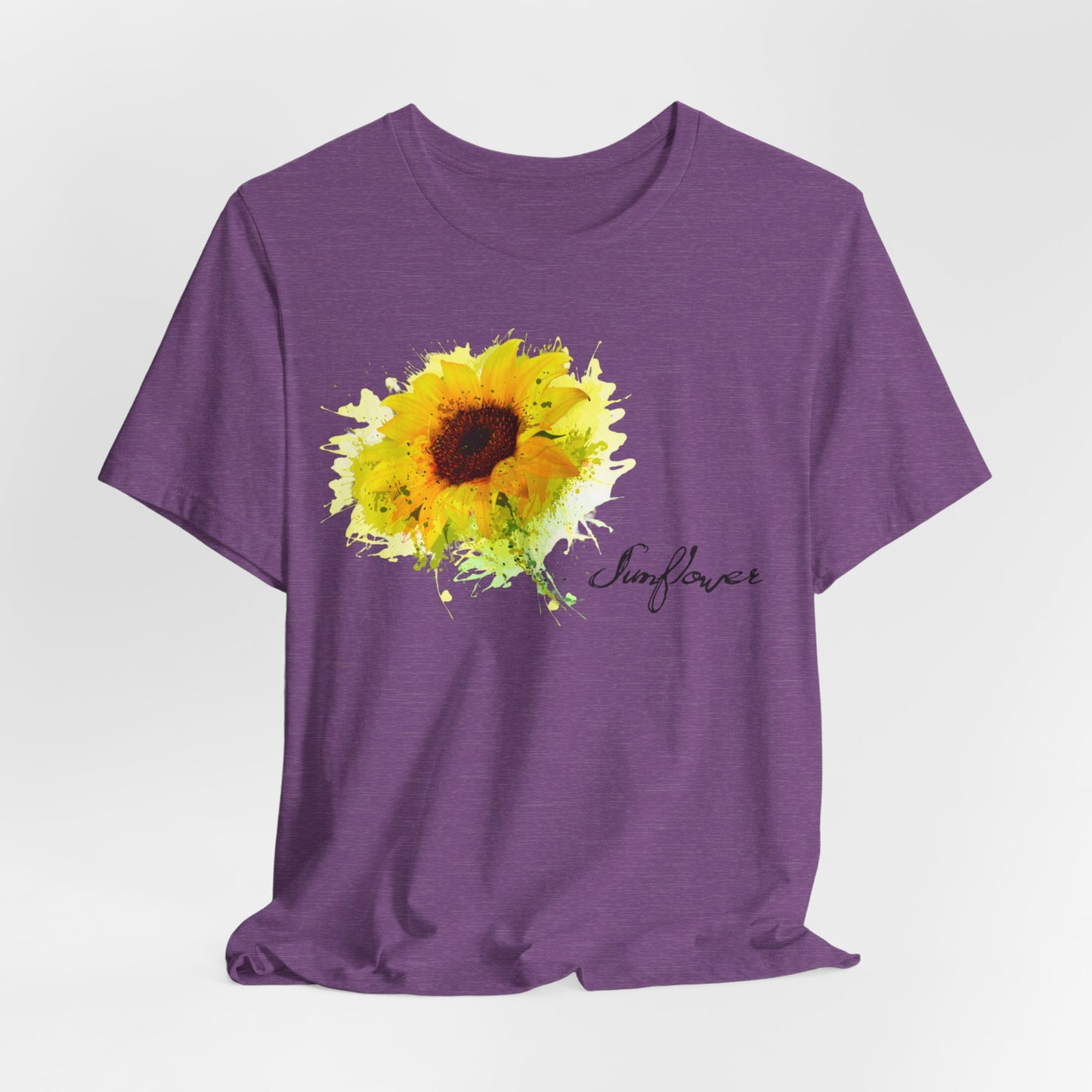 Sunflower Women's Crew Neckline Short Sleeve Tee, Summer Clothes Women, Women's Clothing, Women's Top for casual wear, Unisex, Men and Women Jersey Short Sleeve Tee.