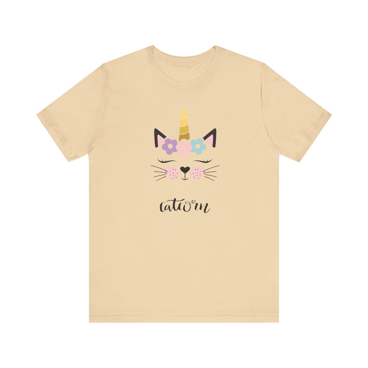 Cat and unicorn t -shirt, cat and unicorn combination, unisex Jersey Short Sleeve Tee