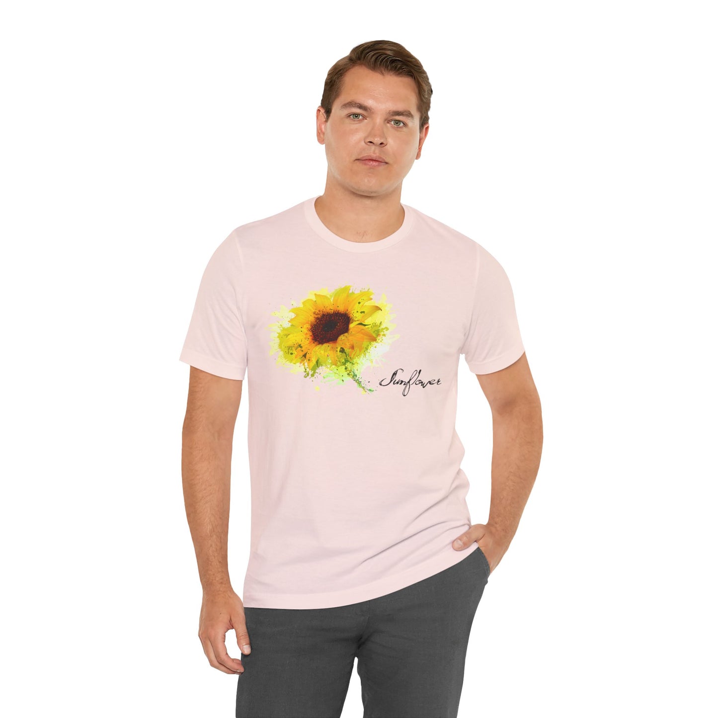 Sunflower Women's Crew Neckline Short Sleeve Tee, Summer Clothes Women, Women's Clothing, Women's Top for casual wear, Unisex, Men and Women Jersey Short Sleeve Tee.