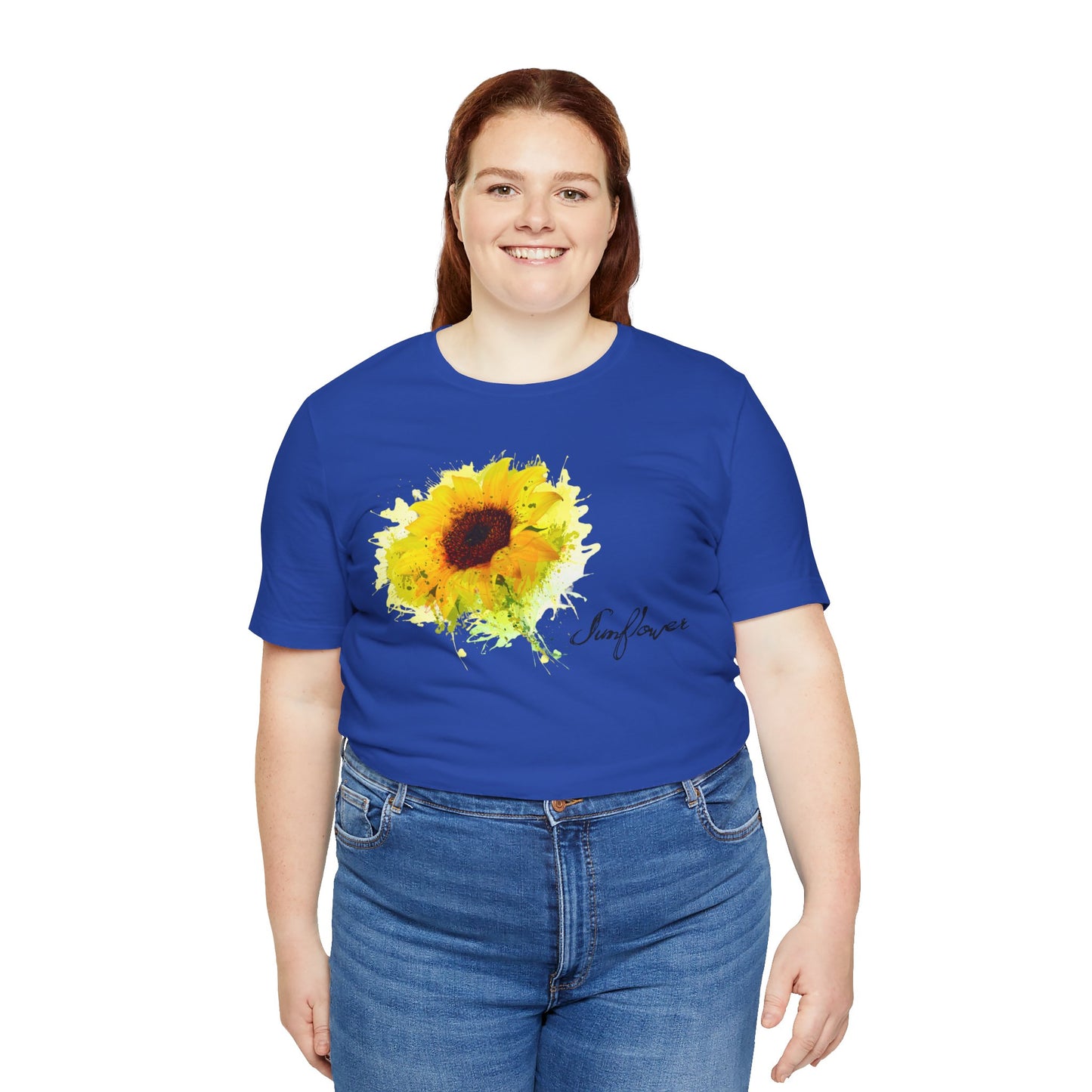 Sunflower Women's Crew Neckline Short Sleeve Tee, Summer Clothes Women, Women's Clothing, Women's Top for casual wear, Unisex, Men and Women Jersey Short Sleeve Tee.