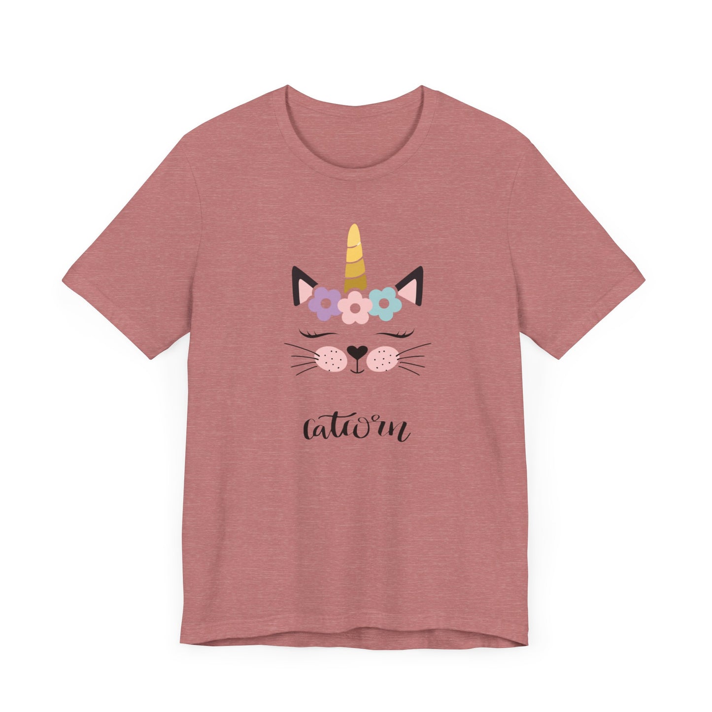 Cat and unicorn t -shirt, cat and unicorn combination, unisex Jersey Short Sleeve Tee