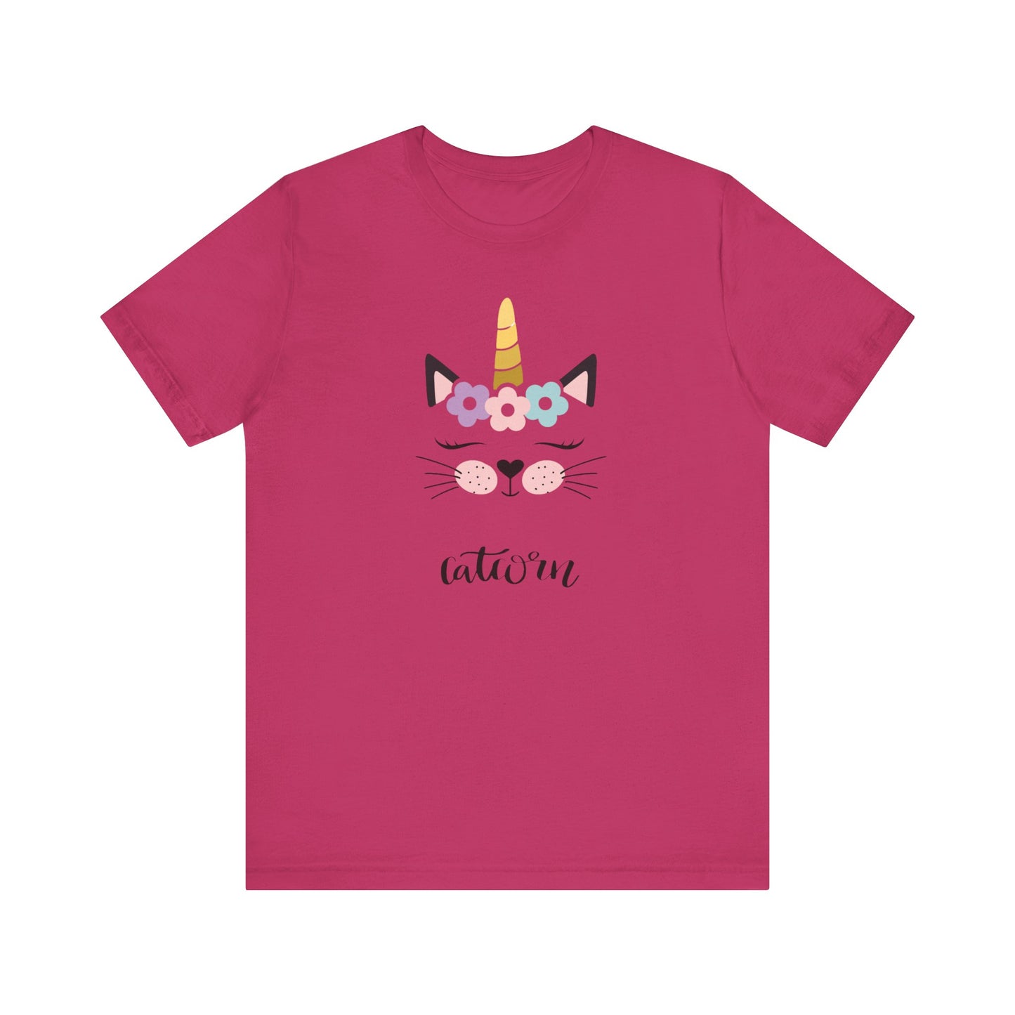 Cat and unicorn t -shirt, cat and unicorn combination, unisex Jersey Short Sleeve Tee