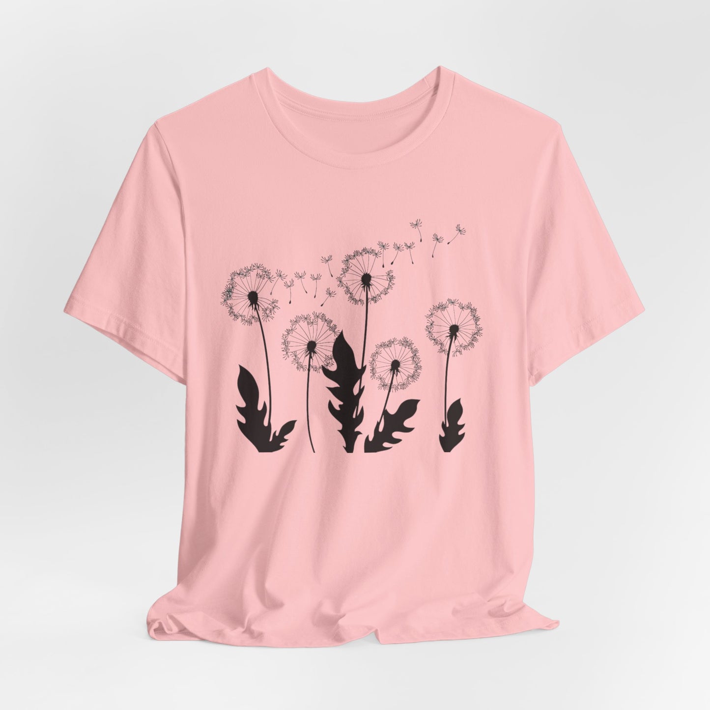 Dandelion Women's Crew Neckline Short Sleeve Tee, Summer Clothes Women, Short Sleeve Crew Neck T-Shirt for Summer, Women's Clothing, Women's Top for casual wear, Unisex, Men and Women Jersey Short Sleeve Tee.