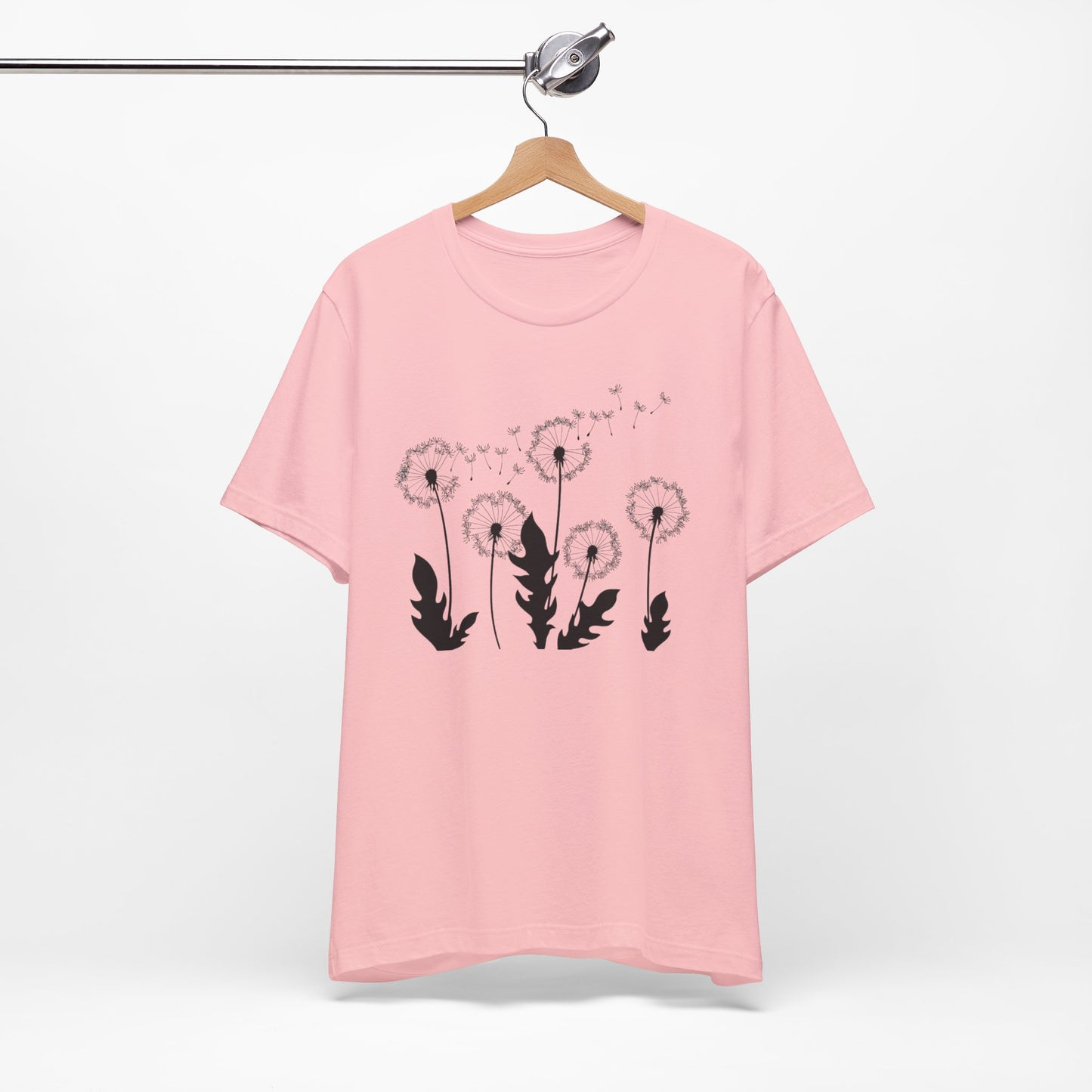 Dandelion Women's Crew Neckline Short Sleeve Tee, Summer Clothes Women, Short Sleeve Crew Neck T-Shirt for Summer, Women's Clothing, Women's Top for casual wear, Unisex, Men and Women Jersey Short Sleeve Tee.