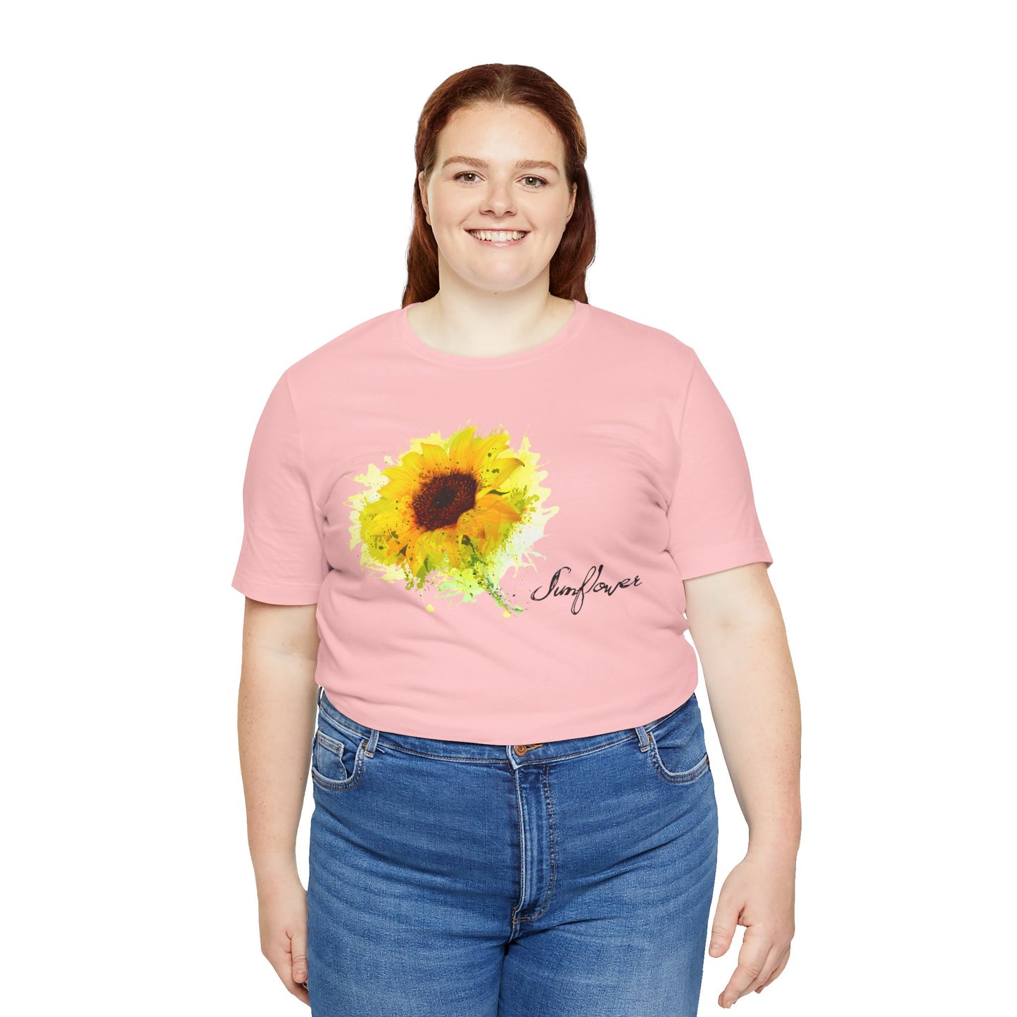 Sunflower Women's Crew Neckline Short Sleeve Tee, Summer Clothes Women, Women's Clothing, Women's Top for casual wear, Unisex, Men and Women Jersey Short Sleeve Tee.